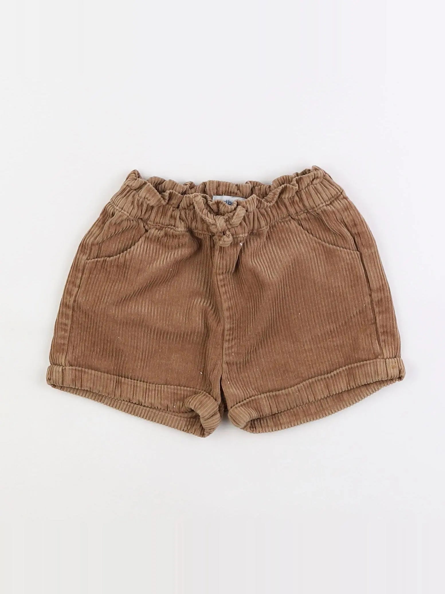 Vertbaudet - short marron - 2 ans
