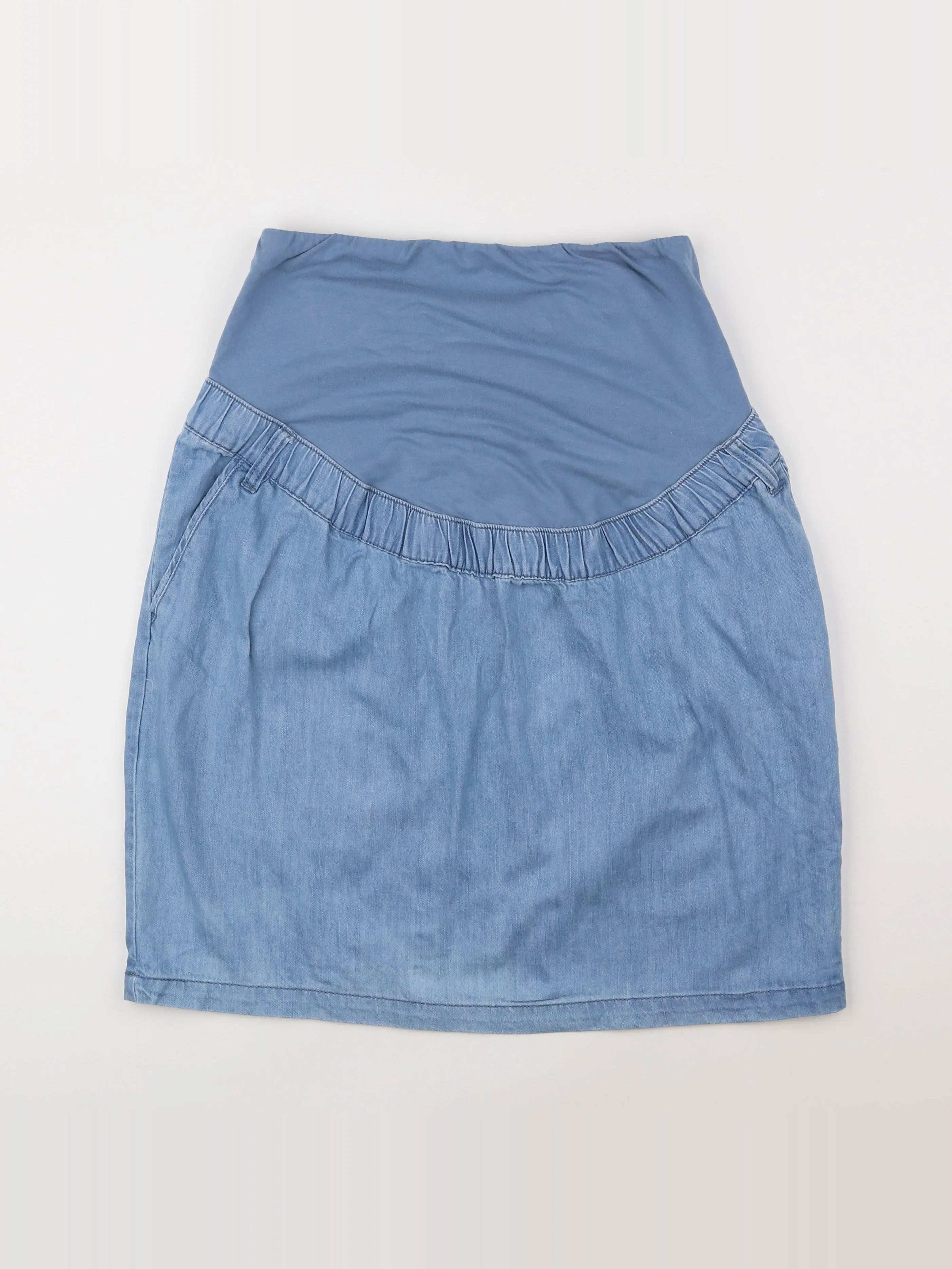 Vertbaudet - jupe grossesse bleu - 40