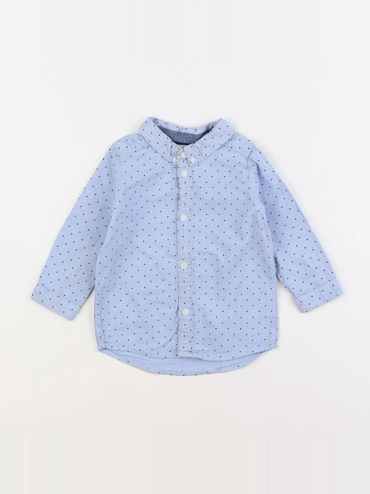 H&M - chemise bleu - 9/12 mois