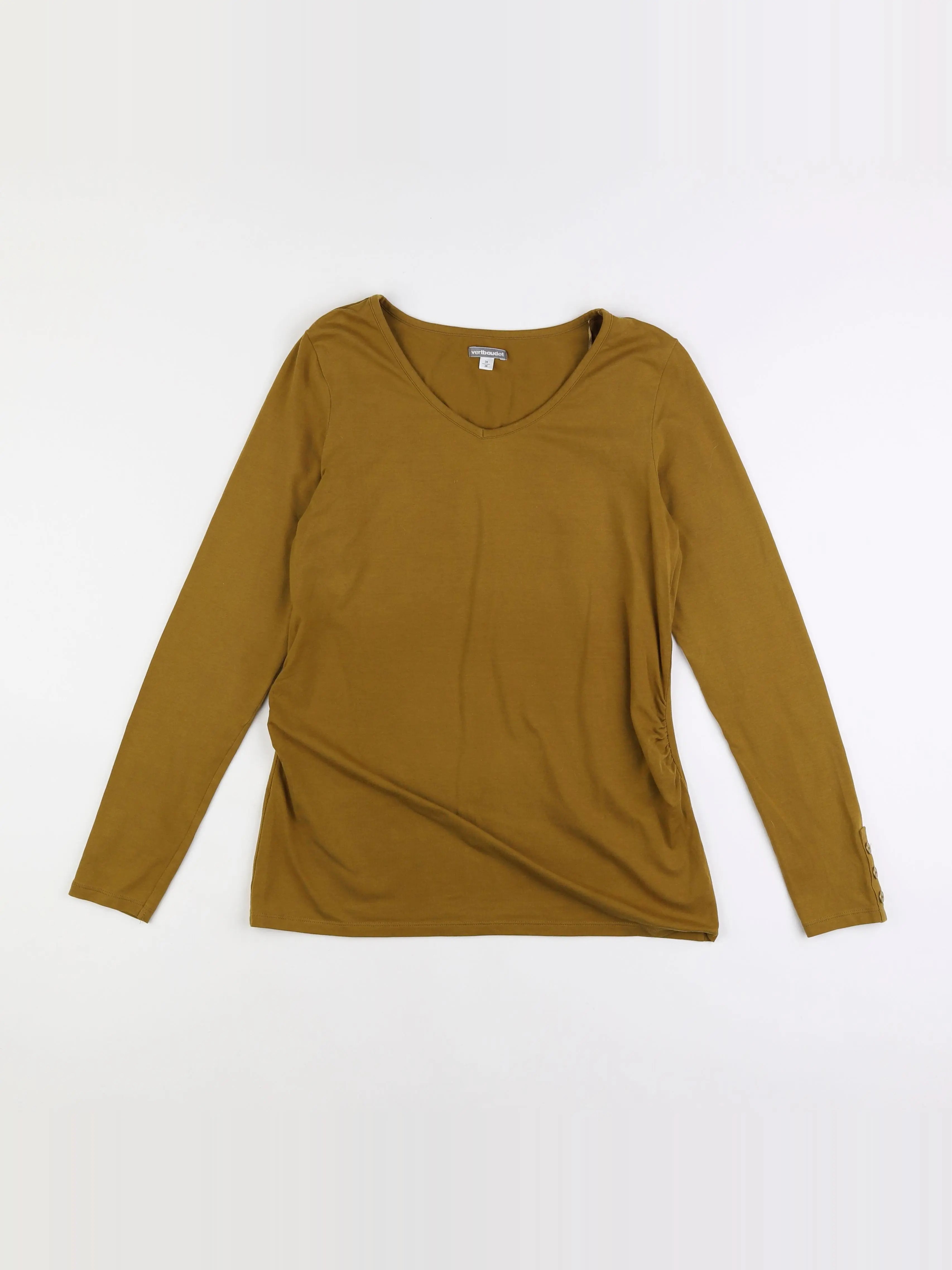 Vertbaudet - tee-shirt grossesse marron - 34 à 36