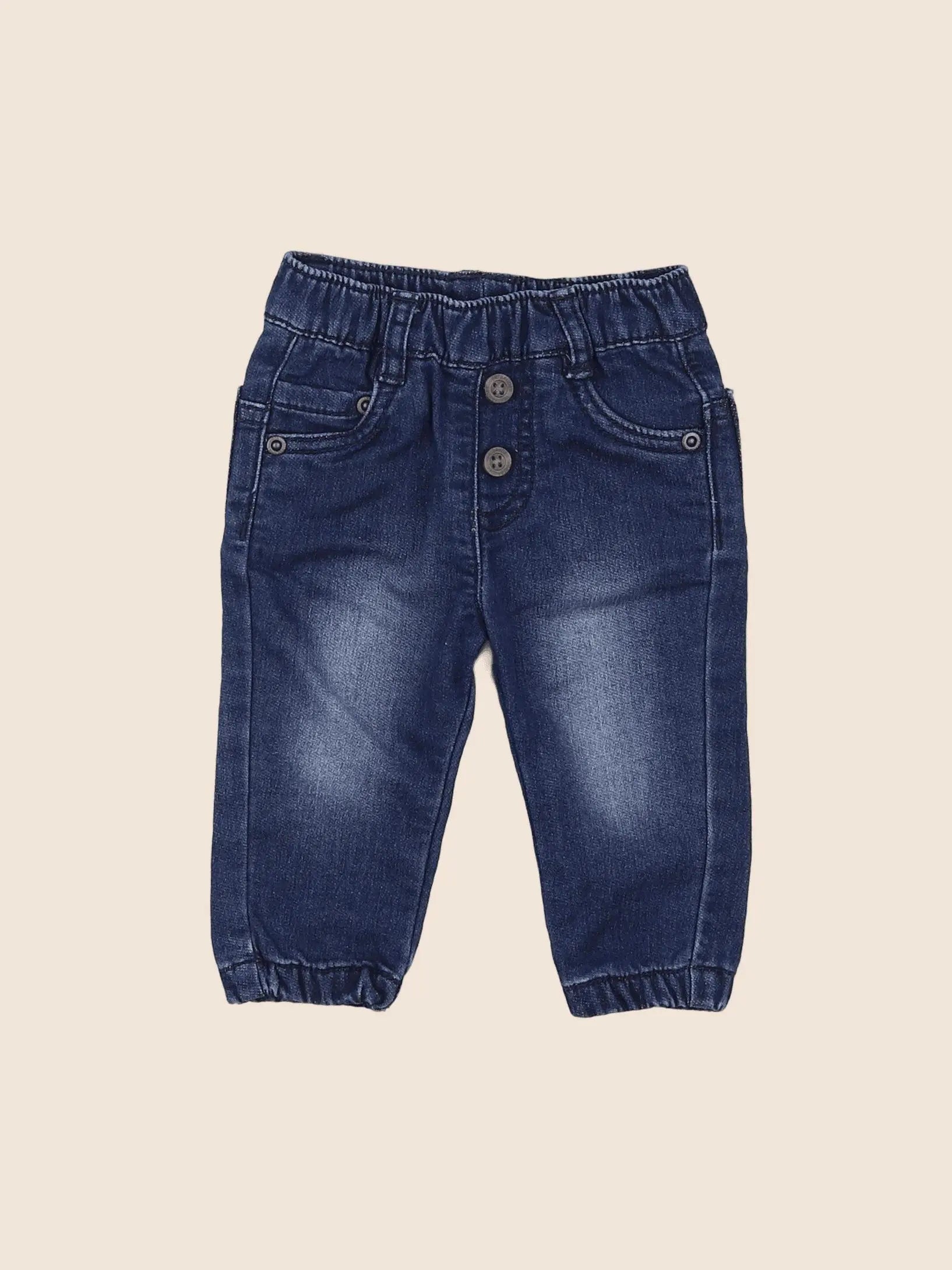 Vertbaudet - jean bleu - 3 mois