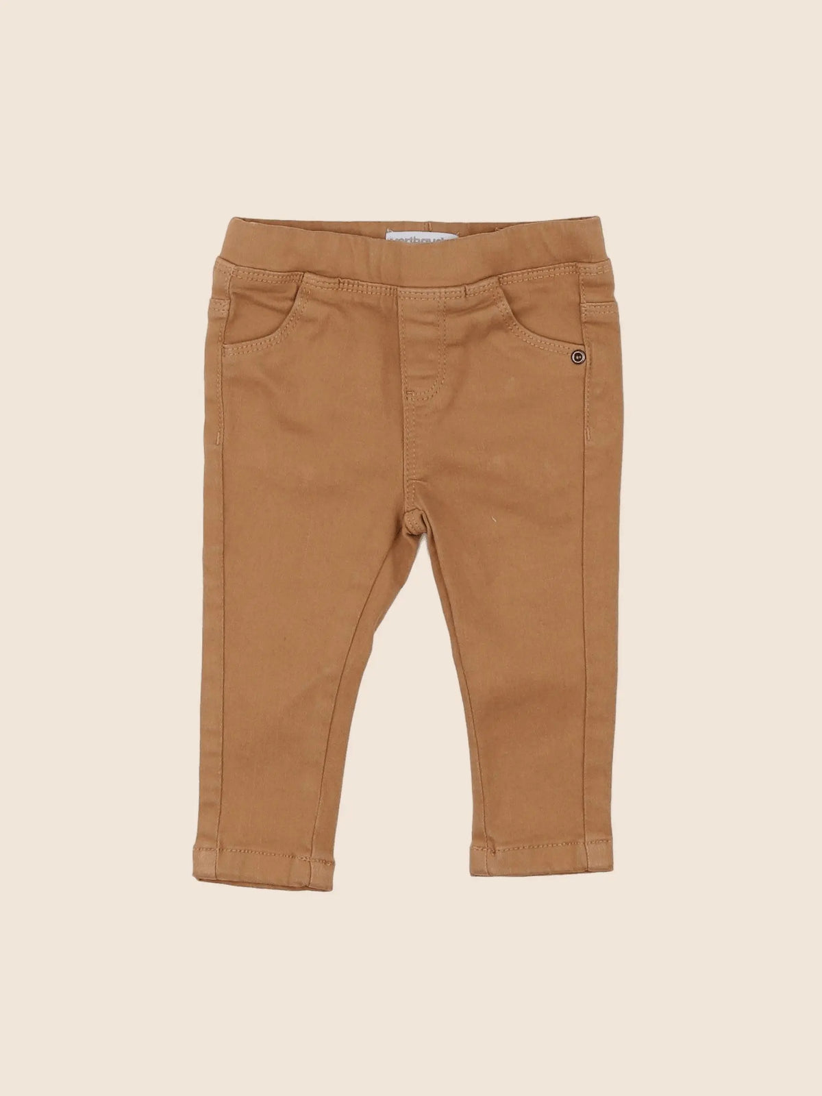 Vertbaudet - jegging marron - 9 mois