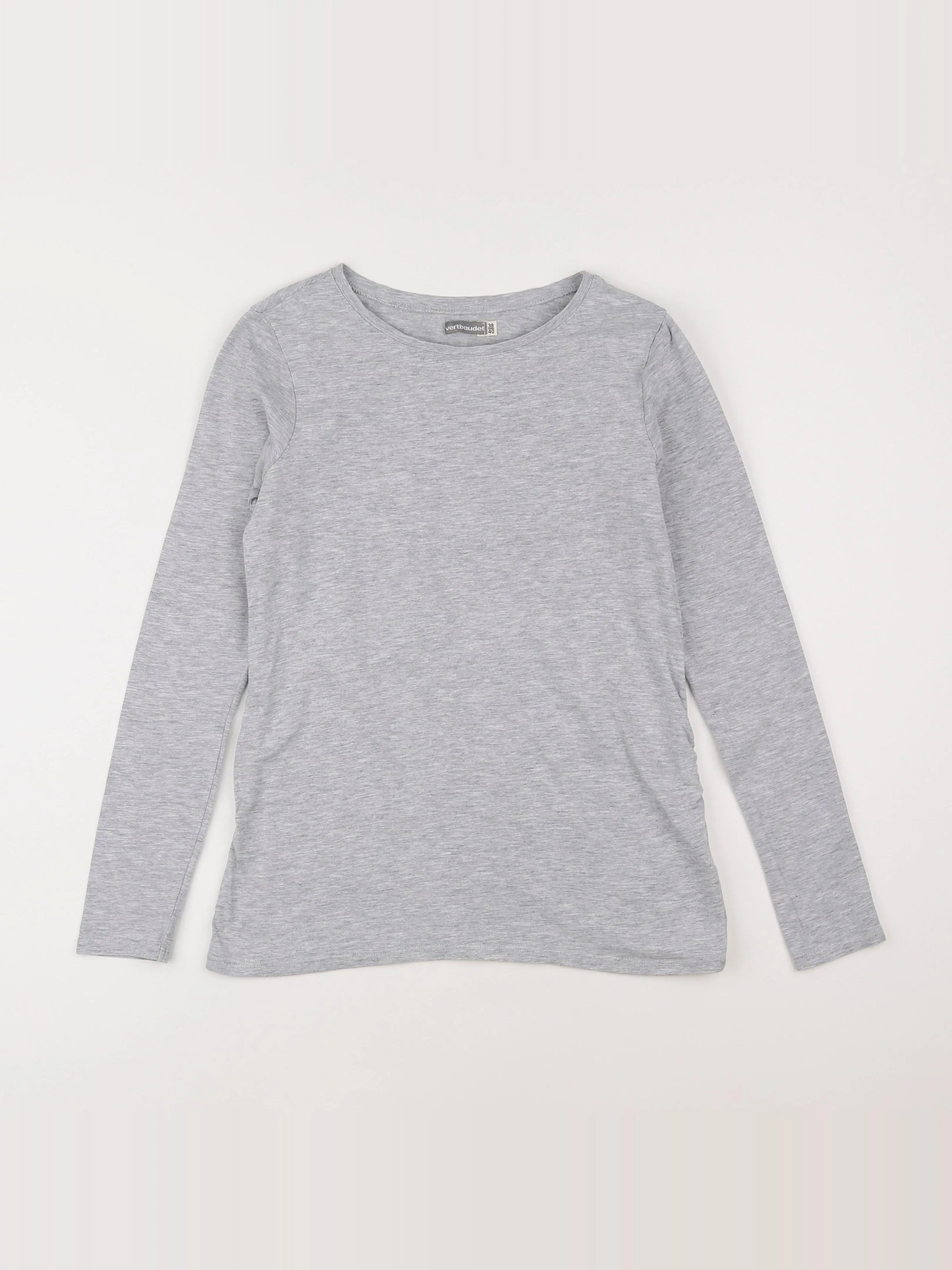 Vertbaudet - tee-shirt grossesse gris - 38 à 40