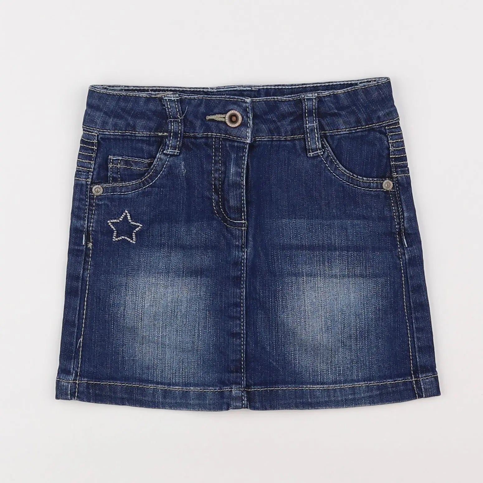 Vertbaudet - jupe bleu - 4 ans