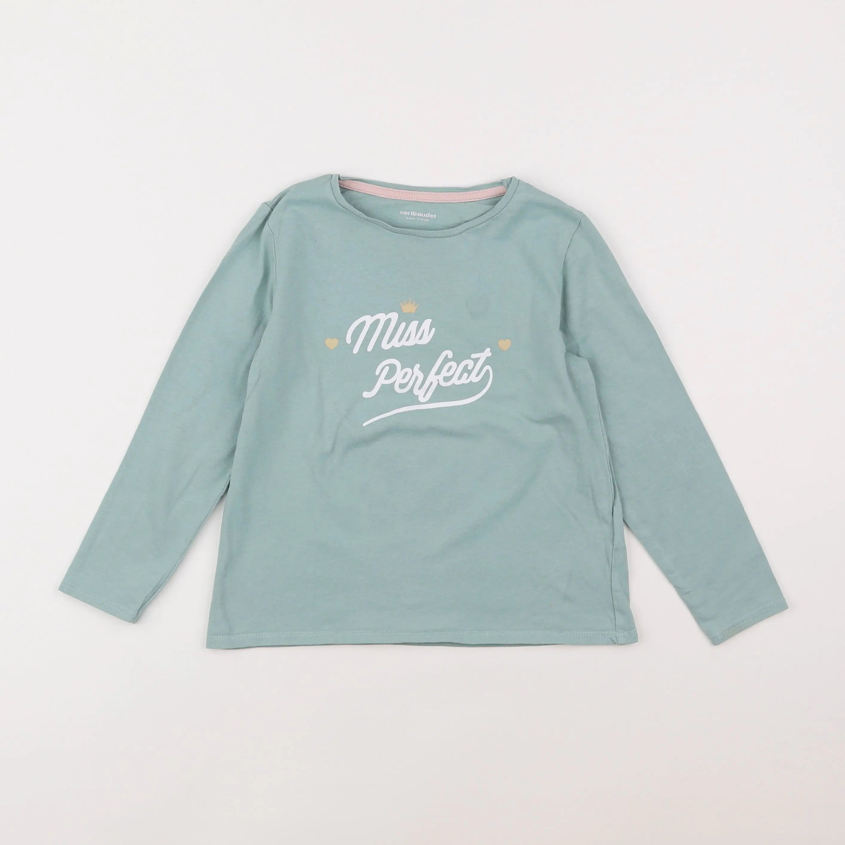 Vertbaudet - tee-shirt vert - 6 ans