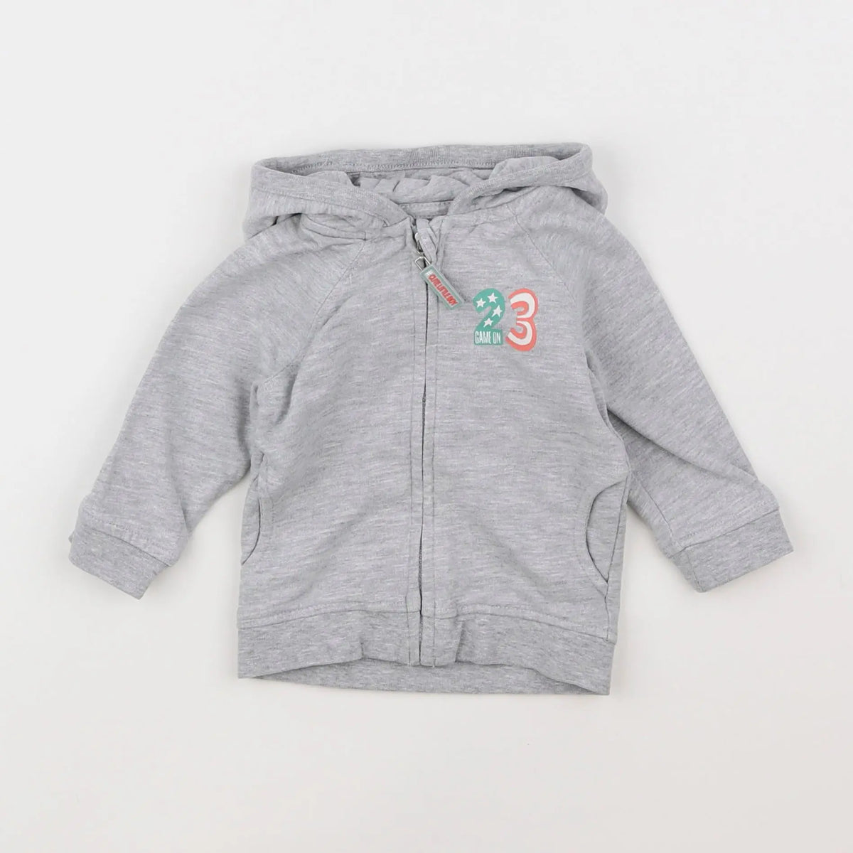 Vertbaudet - sweat gris - 6 mois