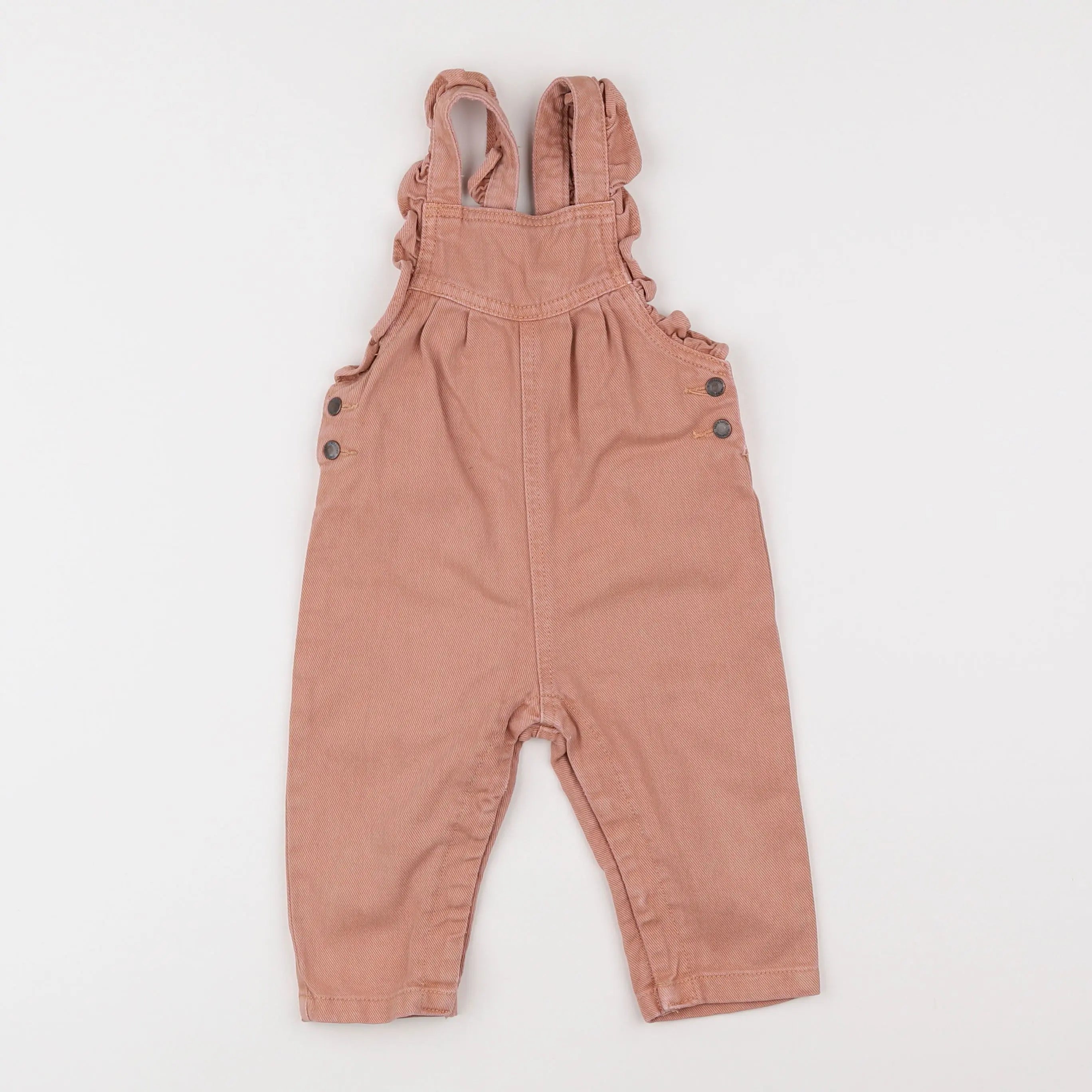Vertbaudet - salopette rose - 12 mois