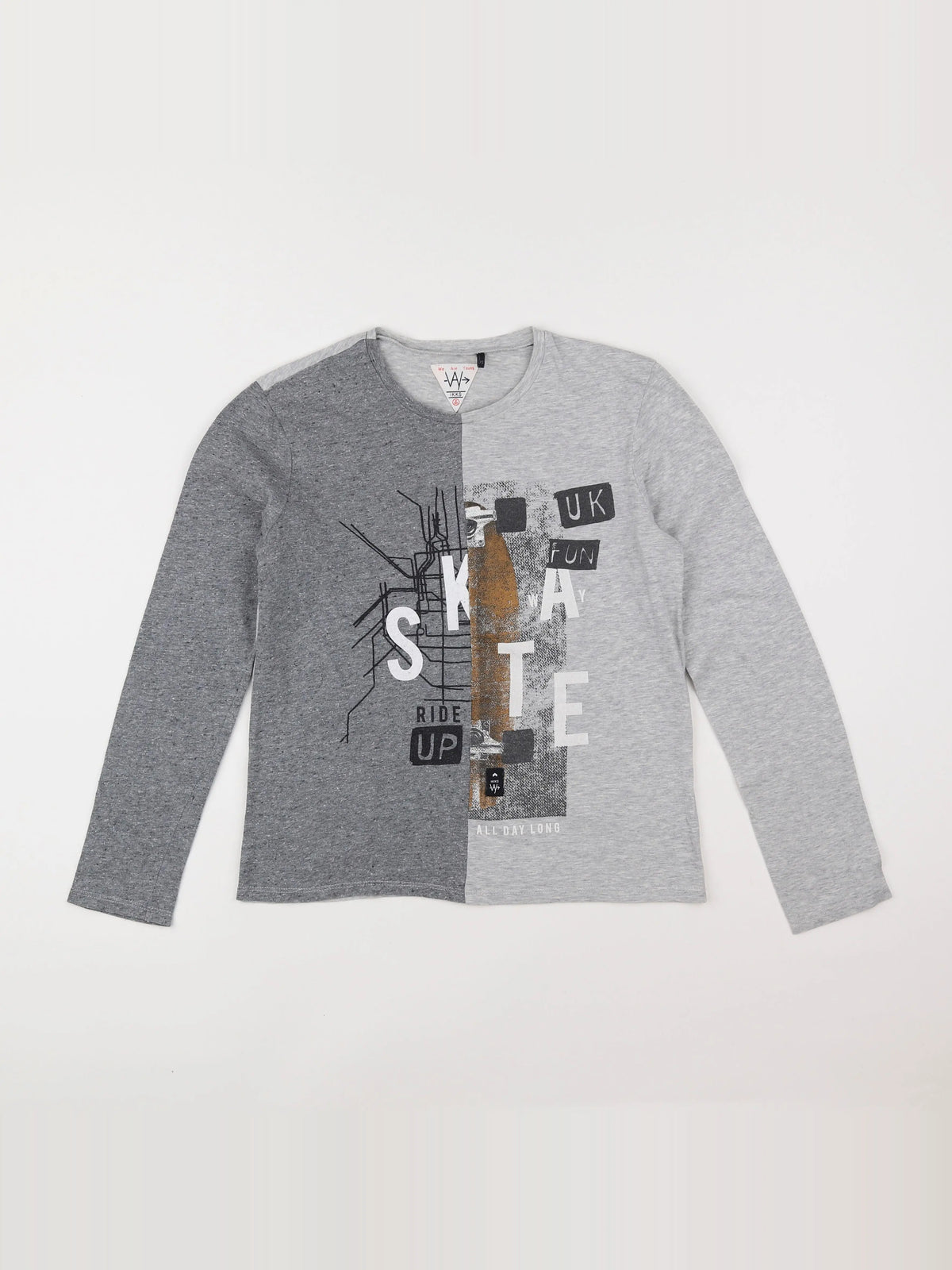 IKKS - tee-shirt gris - 12 ans