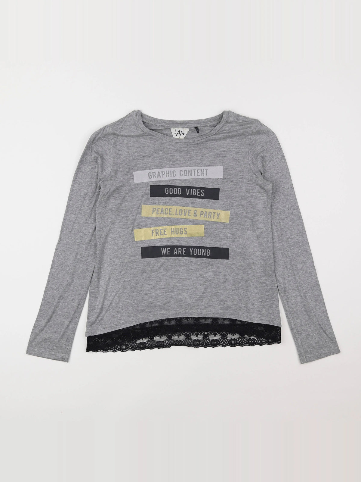 IKKS - tee-shirt gris - 12 ans