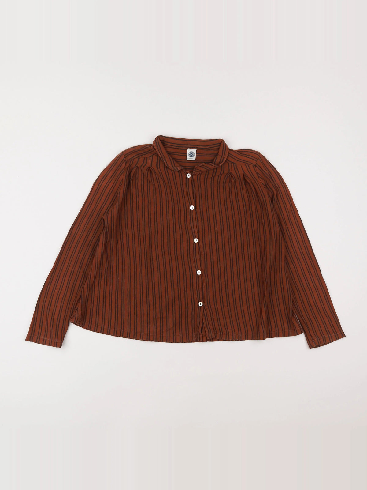 Le Petit Germain - chemise marron - 8 ans