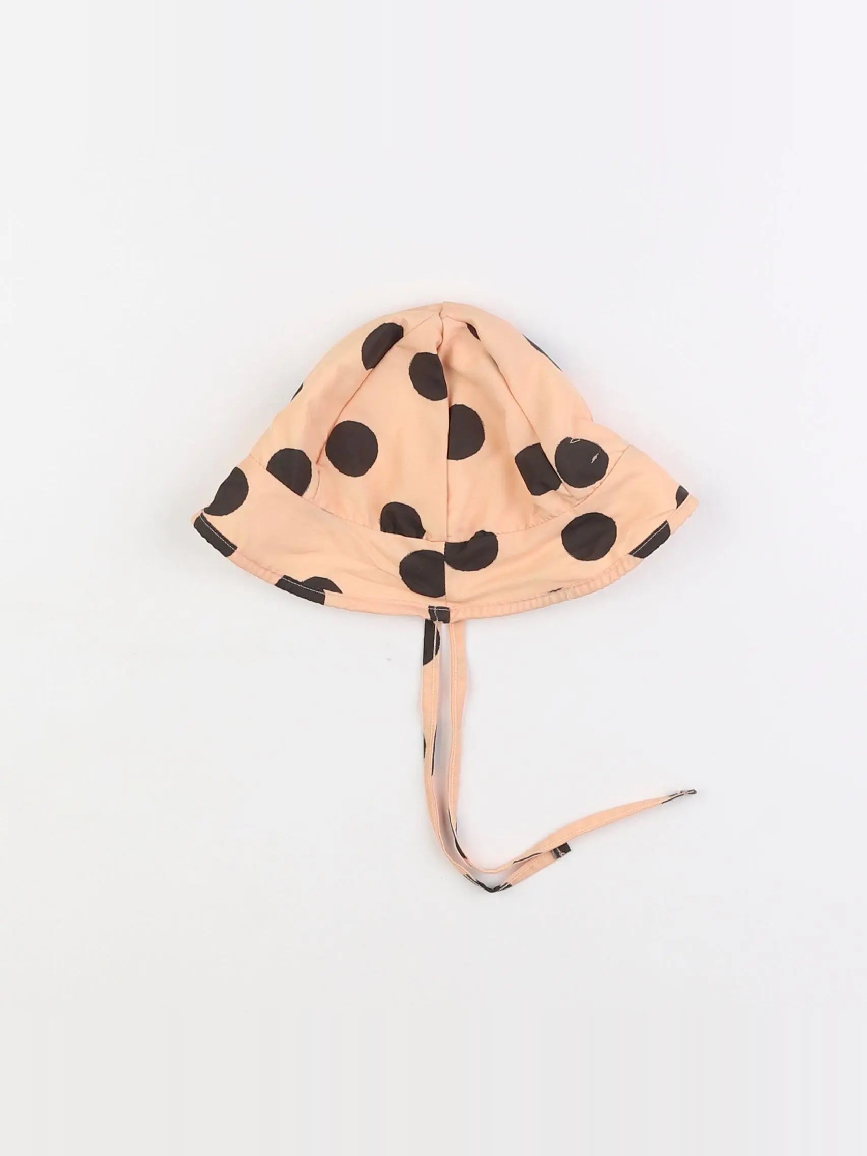 Bonnet à Pompon - chapeau orange - 0/3 mois