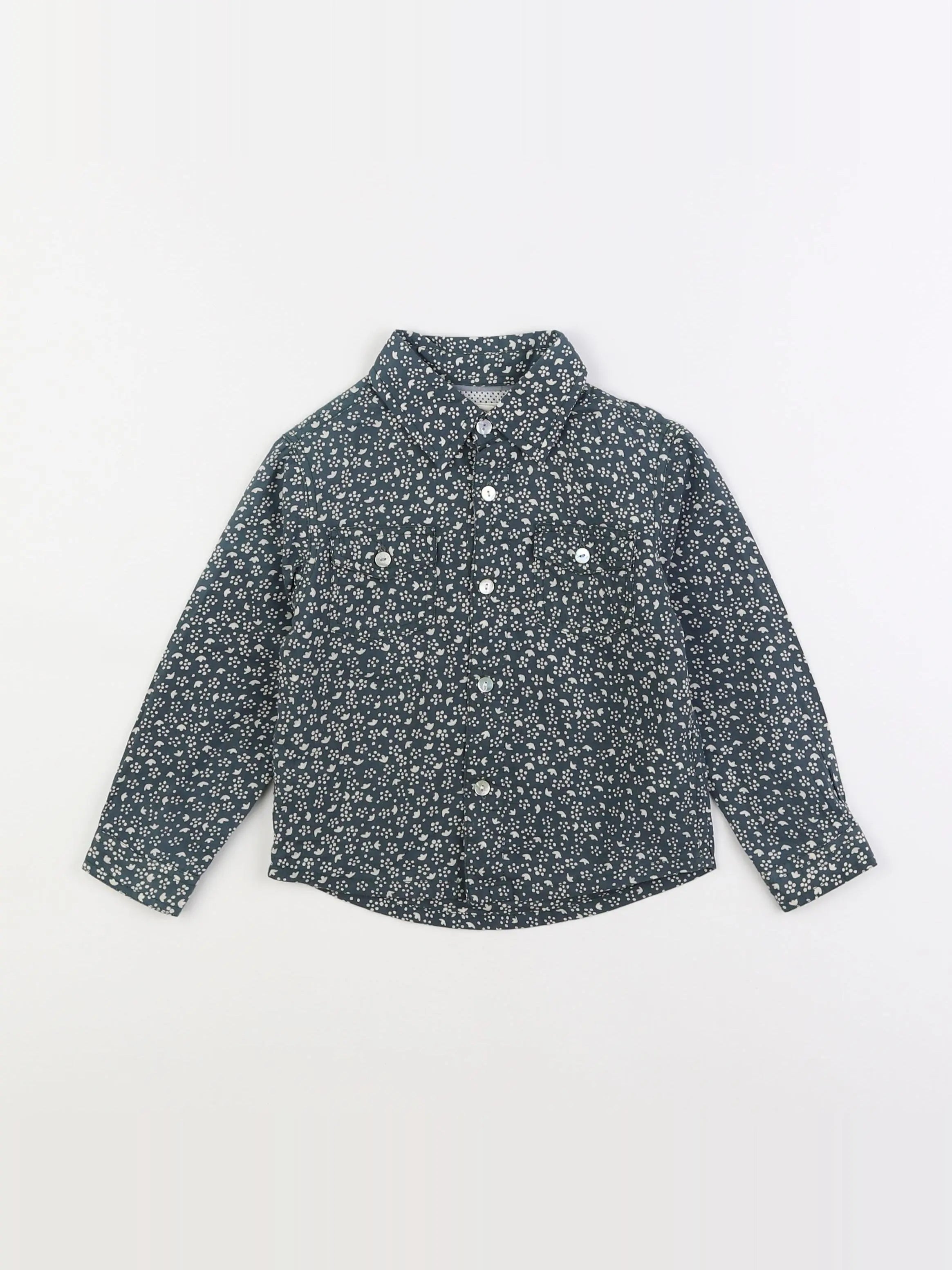 Arsène et les pipelettes - chemise gris - 2 ans