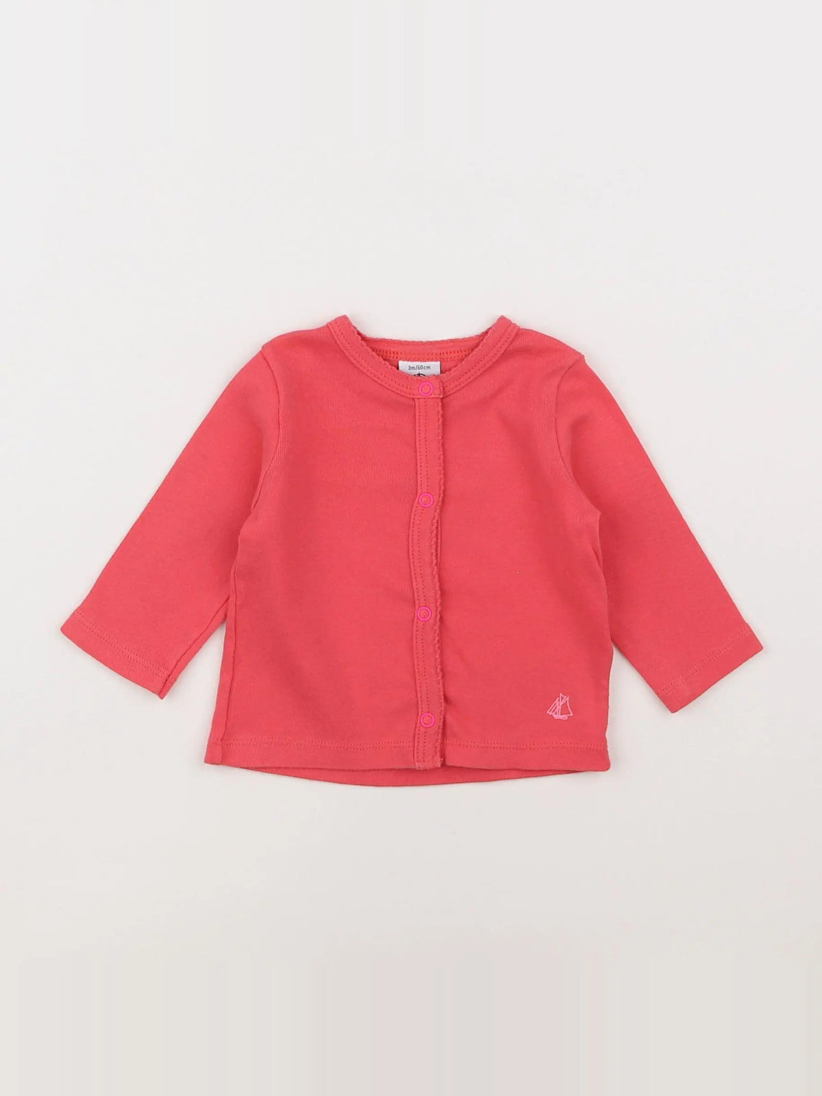 Petit Bateau - tee-shirt rose - 3 mois