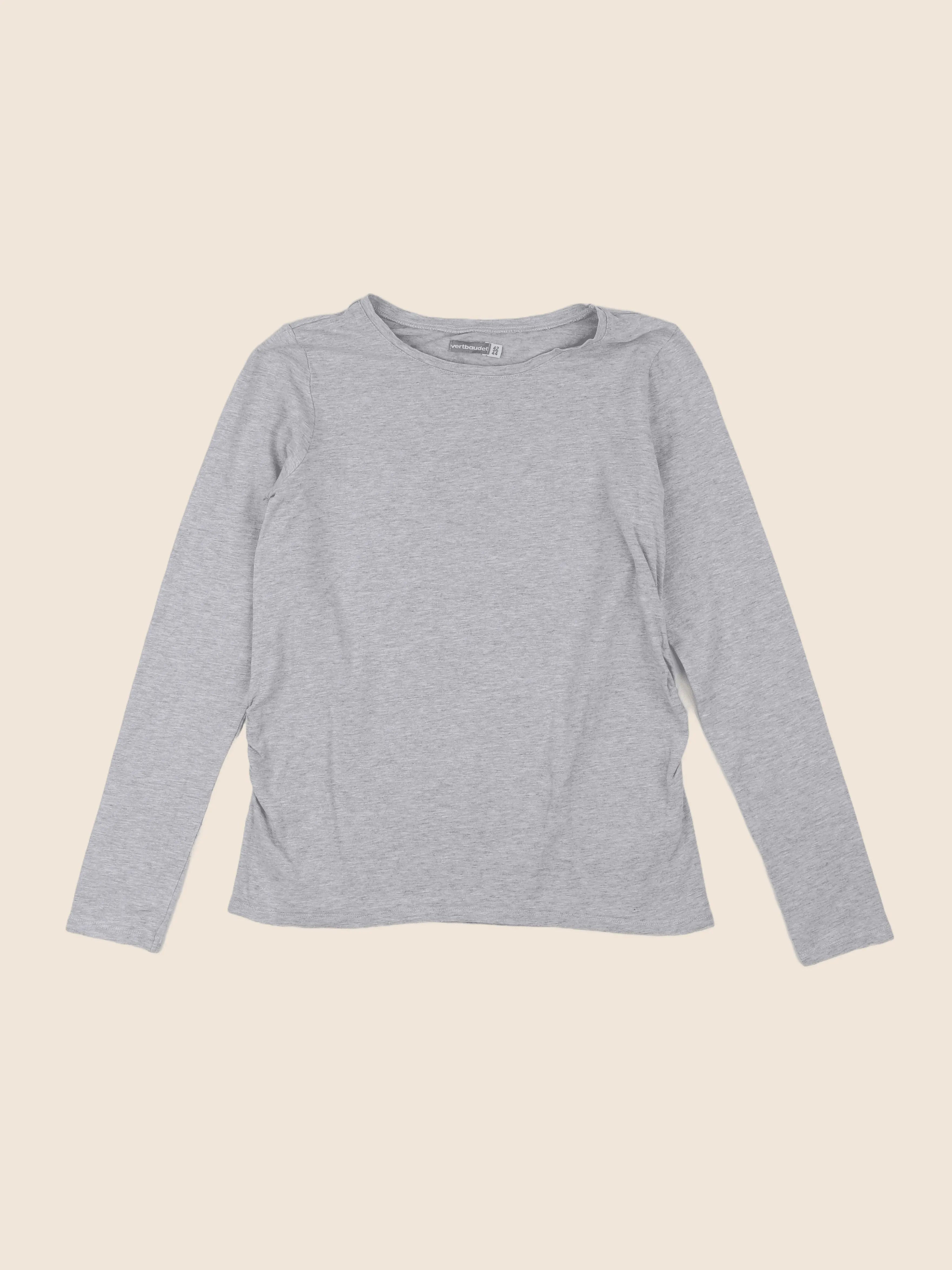 Vertbaudet - tee-shirt grossesse gris - 42 à 44
