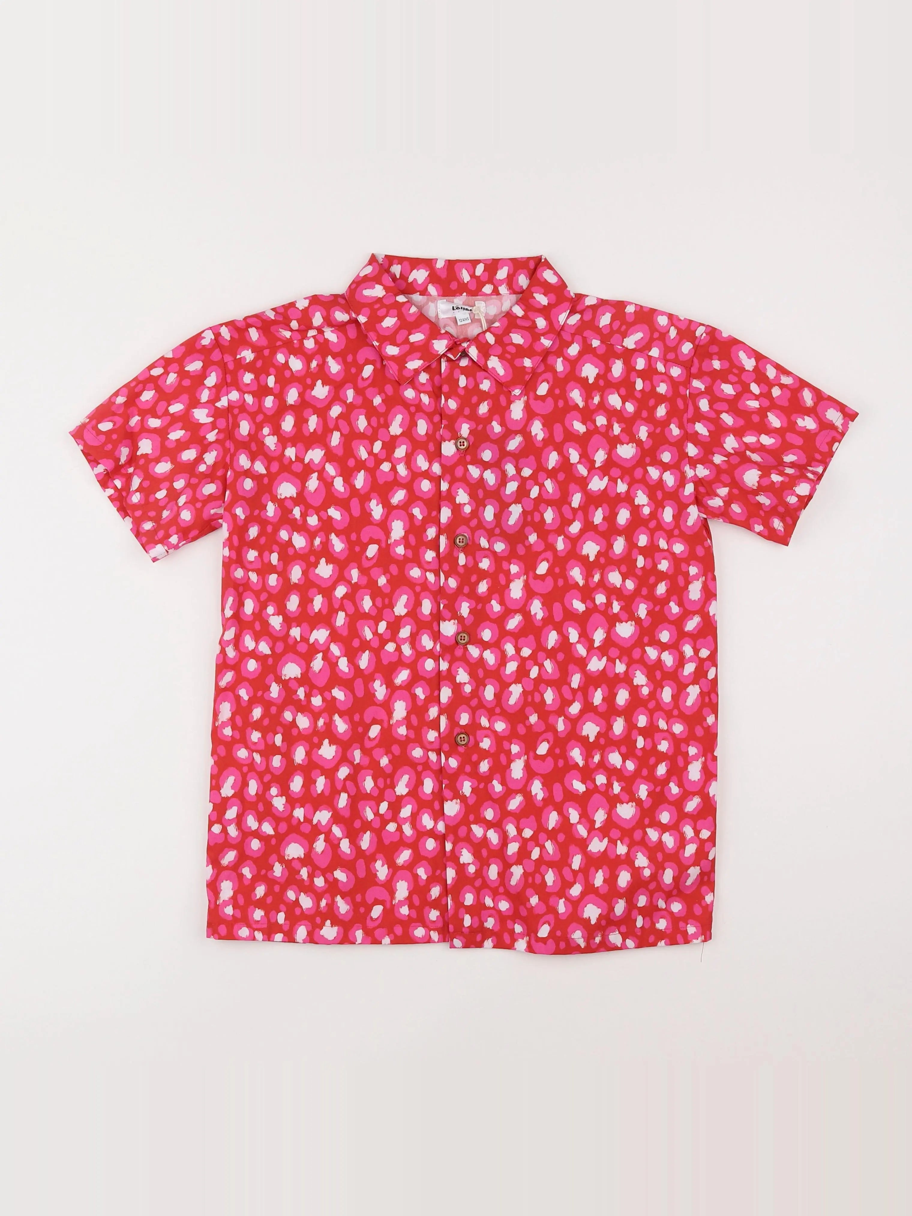 Lours - chemise rose, rouge - 12 ans