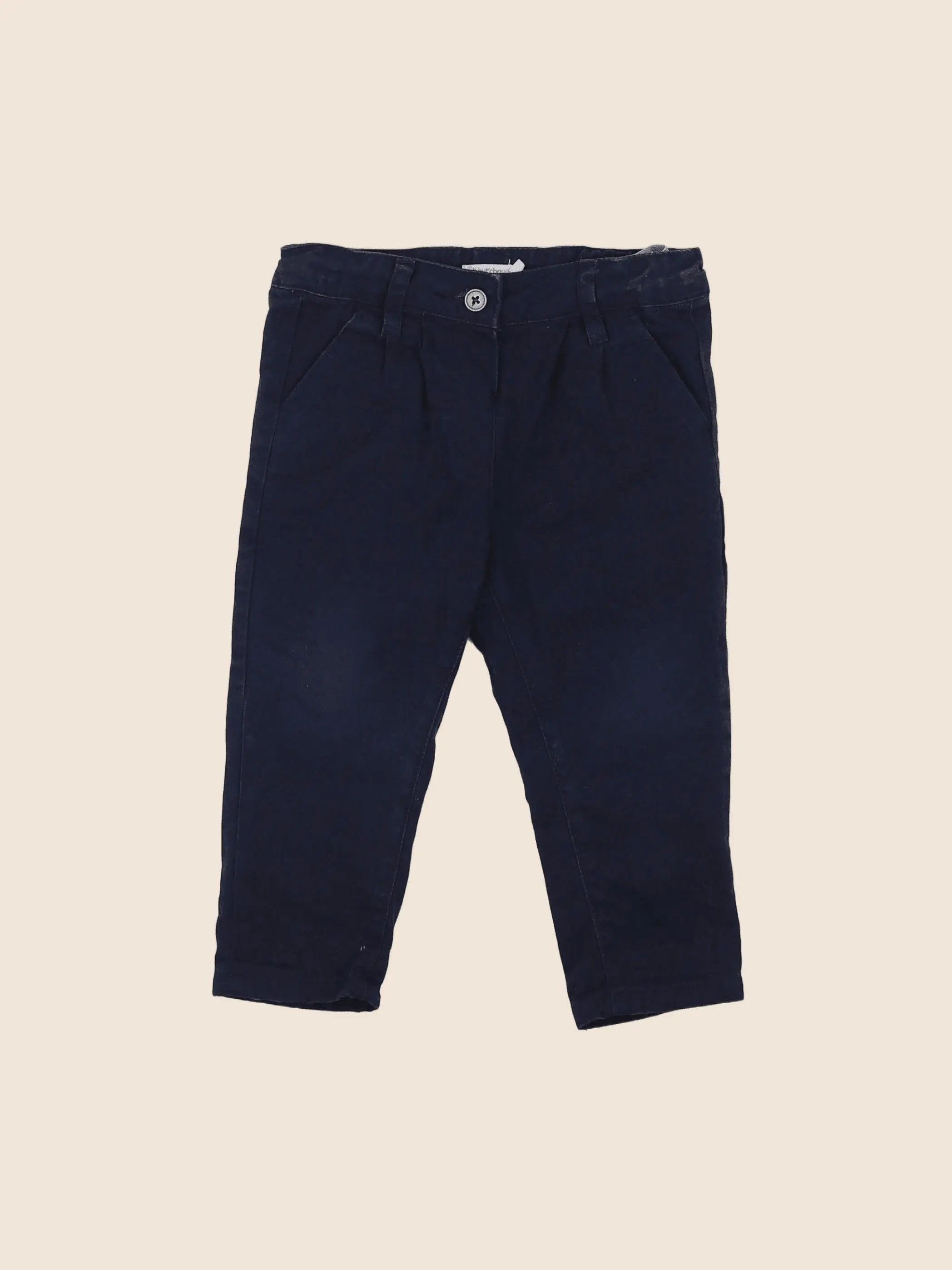 Boutchou - pantalon bleu - 12 mois