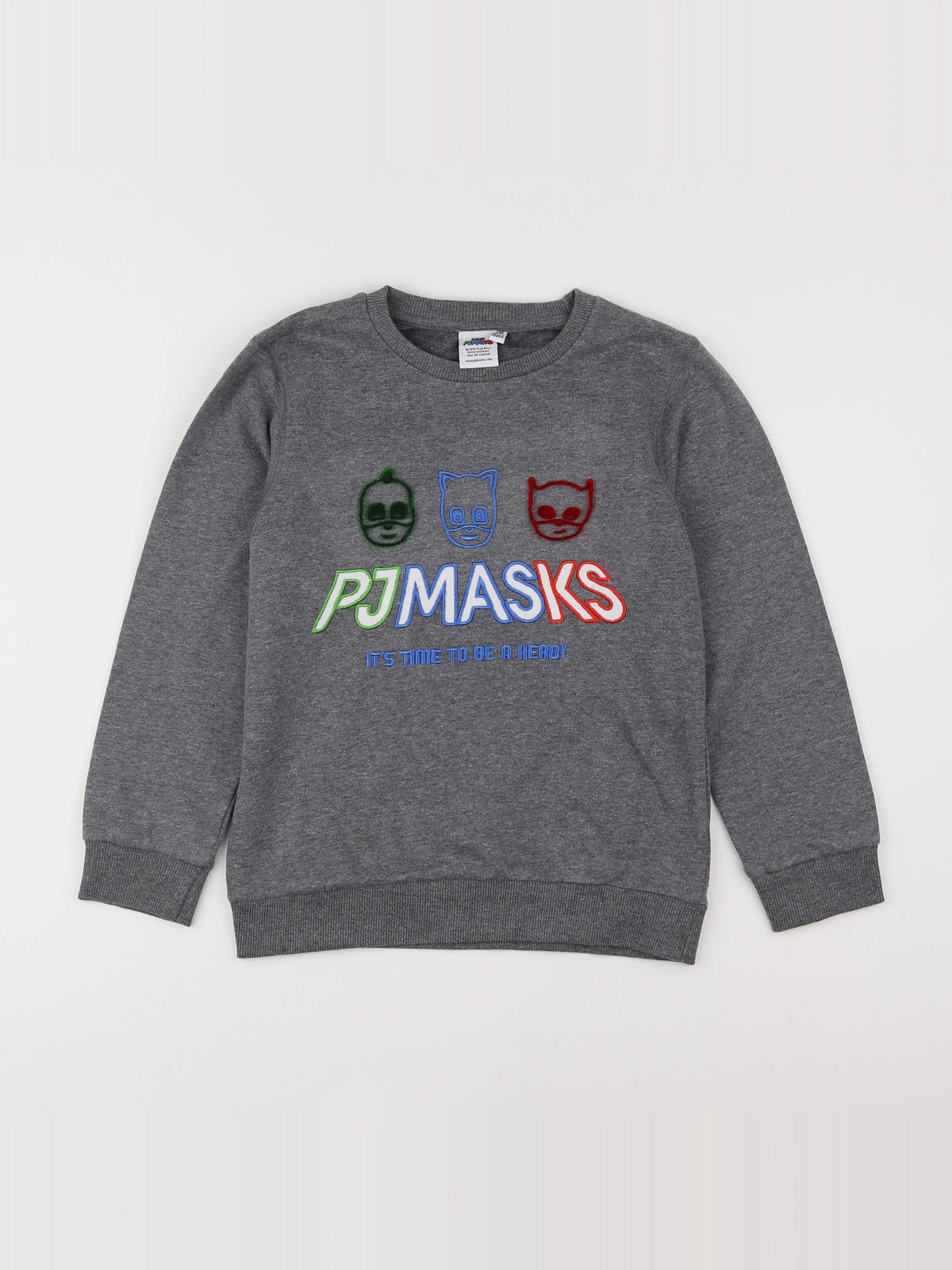 Vertbaudet - sweat gris - 10 ans