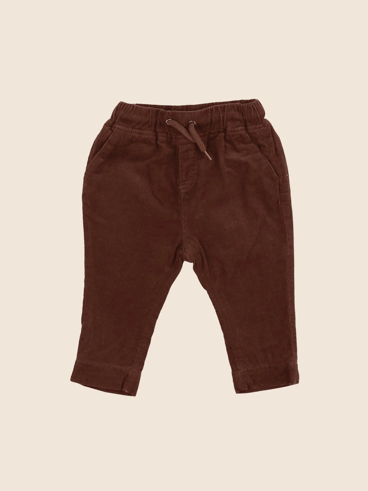 Vertbaudet - sarouel marron - 6 mois