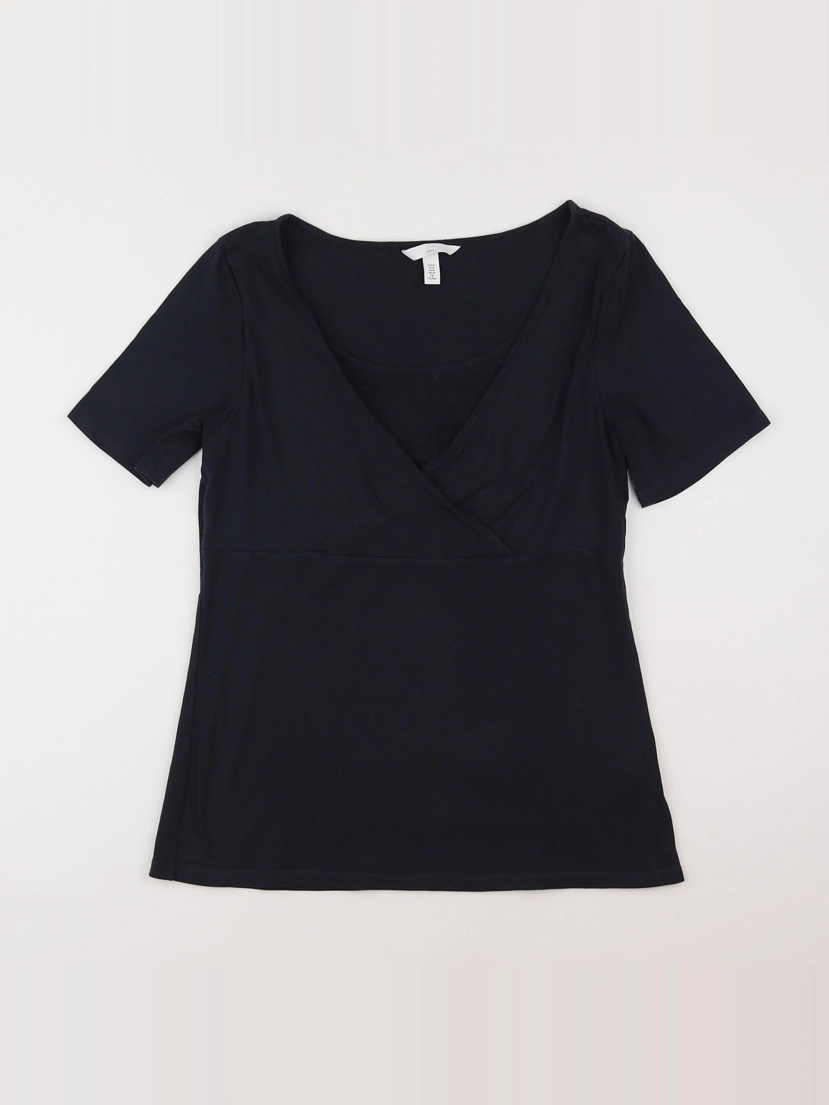 H&M - tee-shirt grossesse bleu - 38 à 40