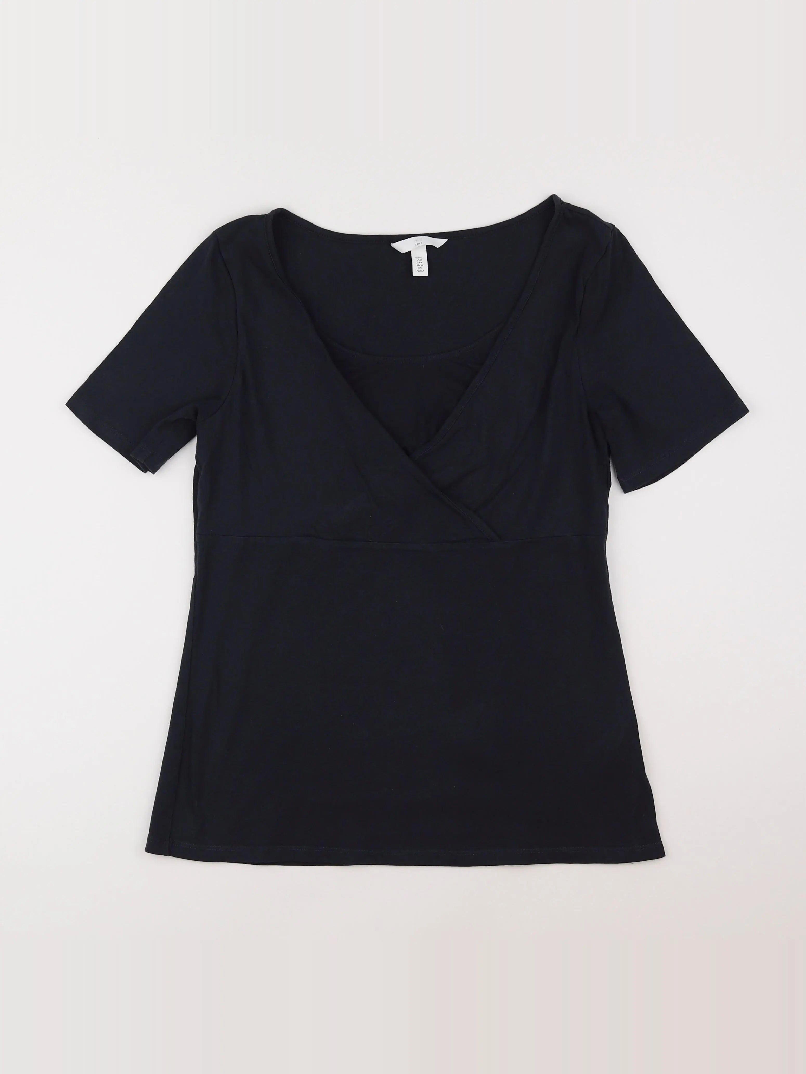 H&M - tee-shirt grossesse bleu - 38 à 40