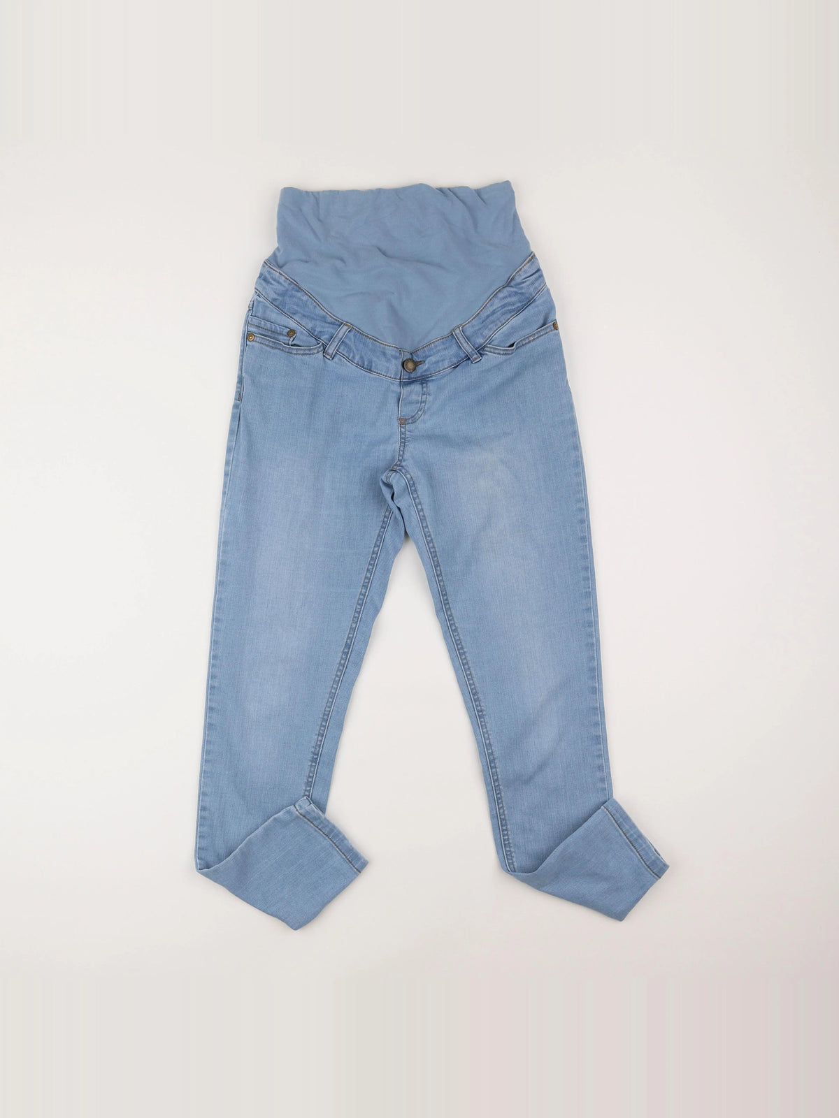 Vertbaudet - jean grossesse bleu - 34