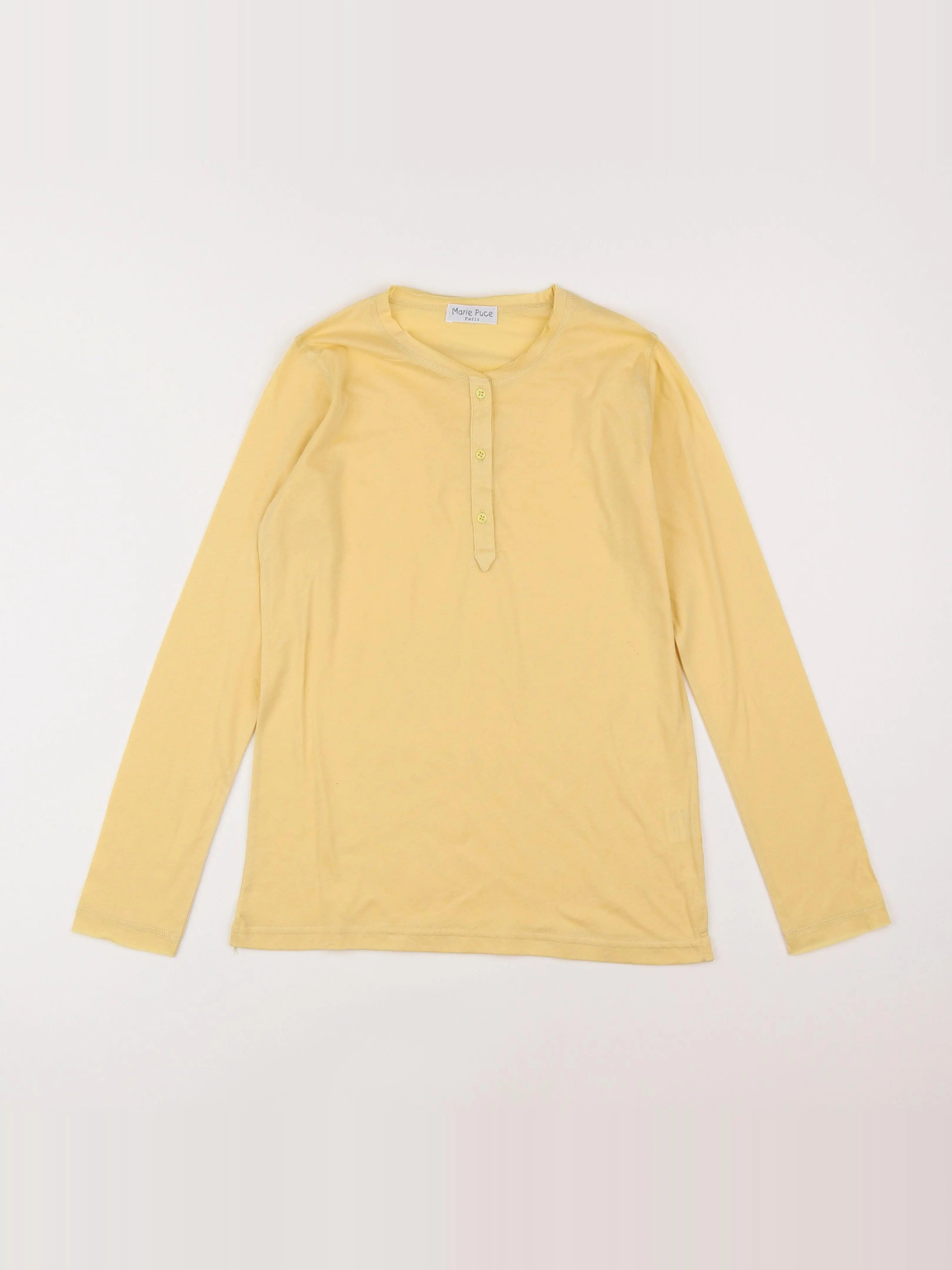 Marie Puce - tee-shirt jaune - 10 ans