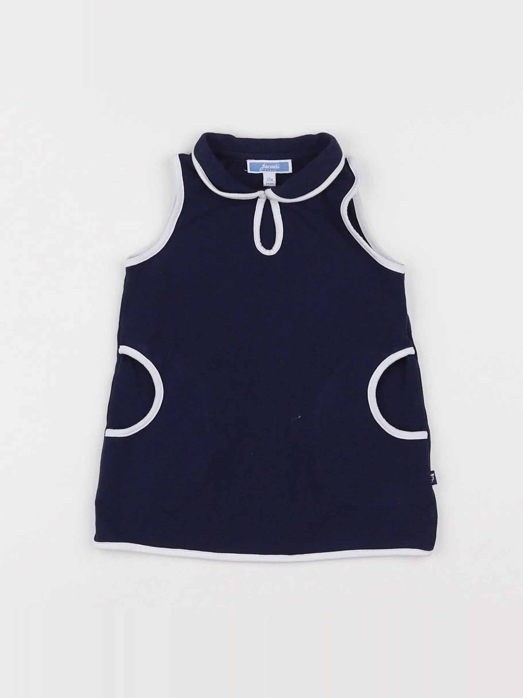 Jacadi - robe bleu - 12 mois