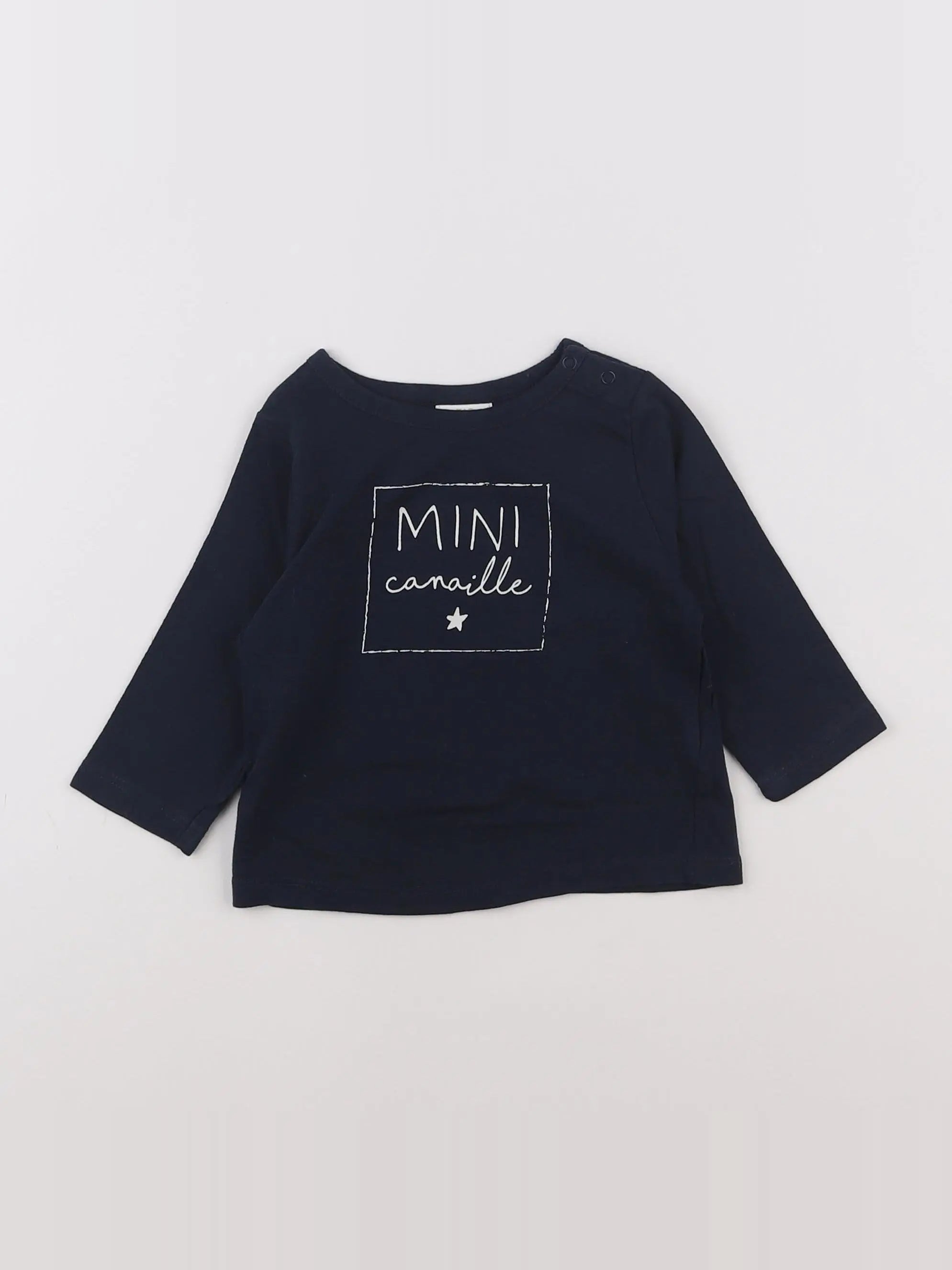 Tape à l'oeil - tee-shirt bleu - 6 mois