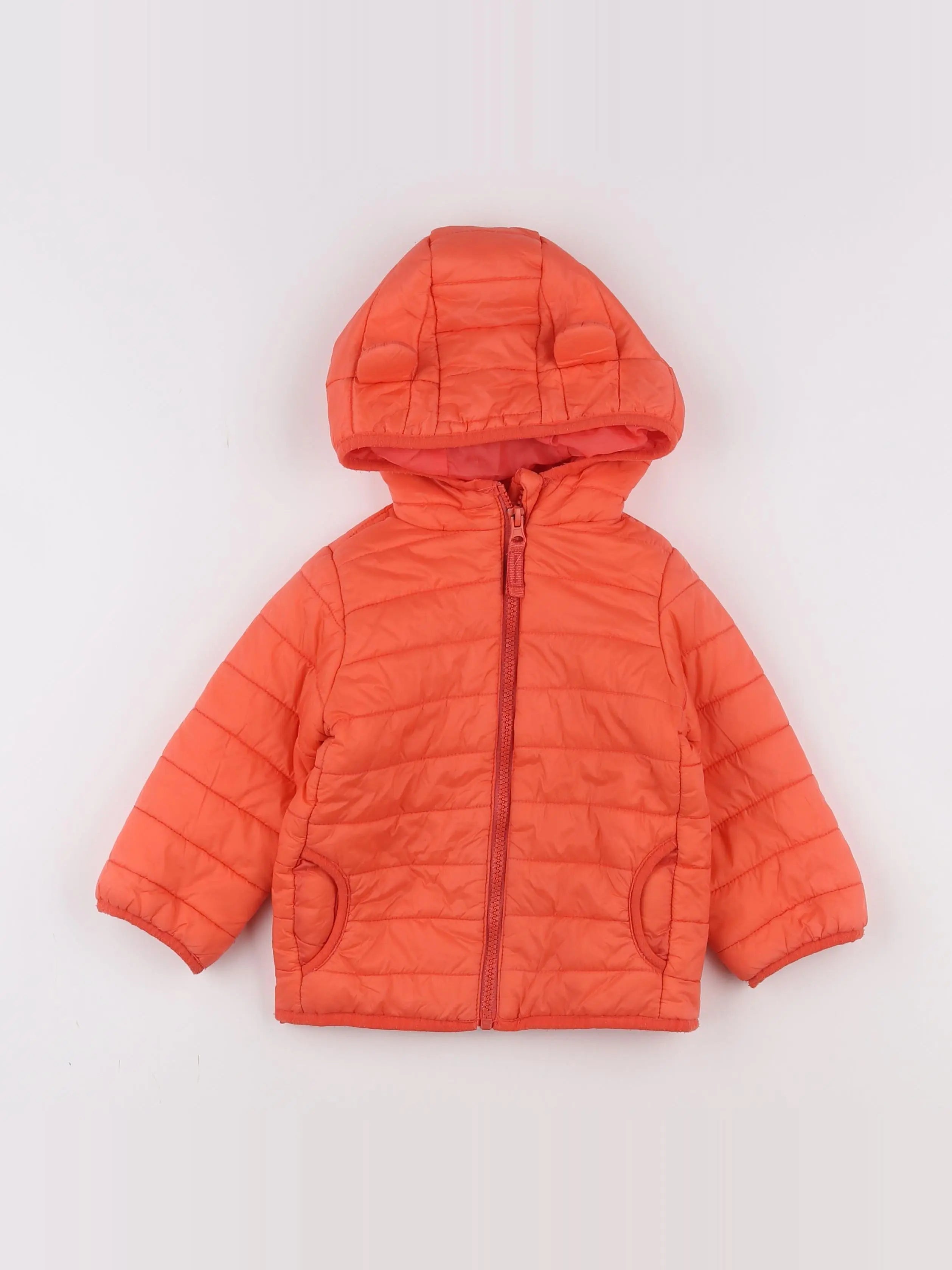 Vertbaudet - doudoune orange - 18 mois