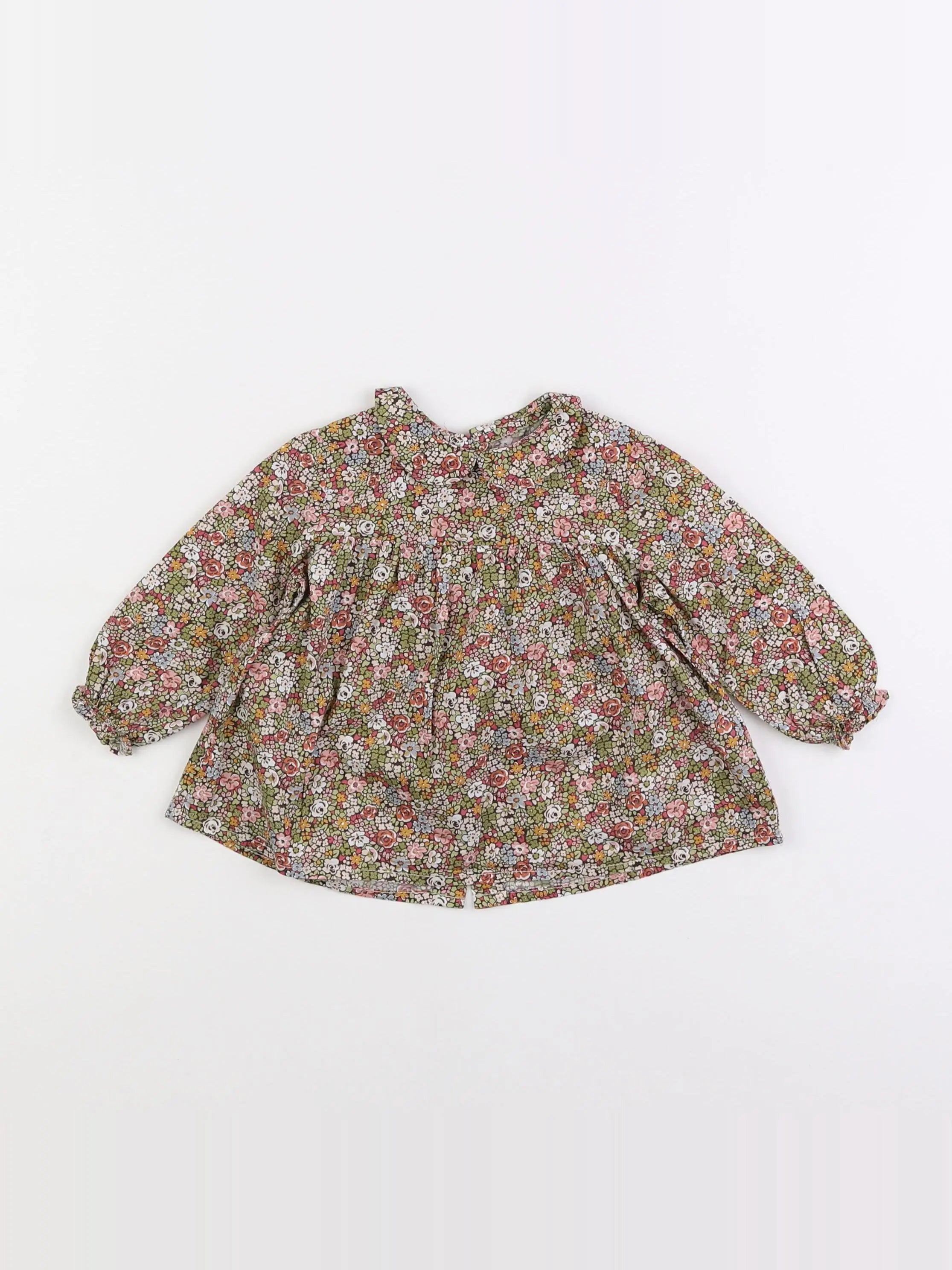 Bonton - blouse multicolore - 12 mois