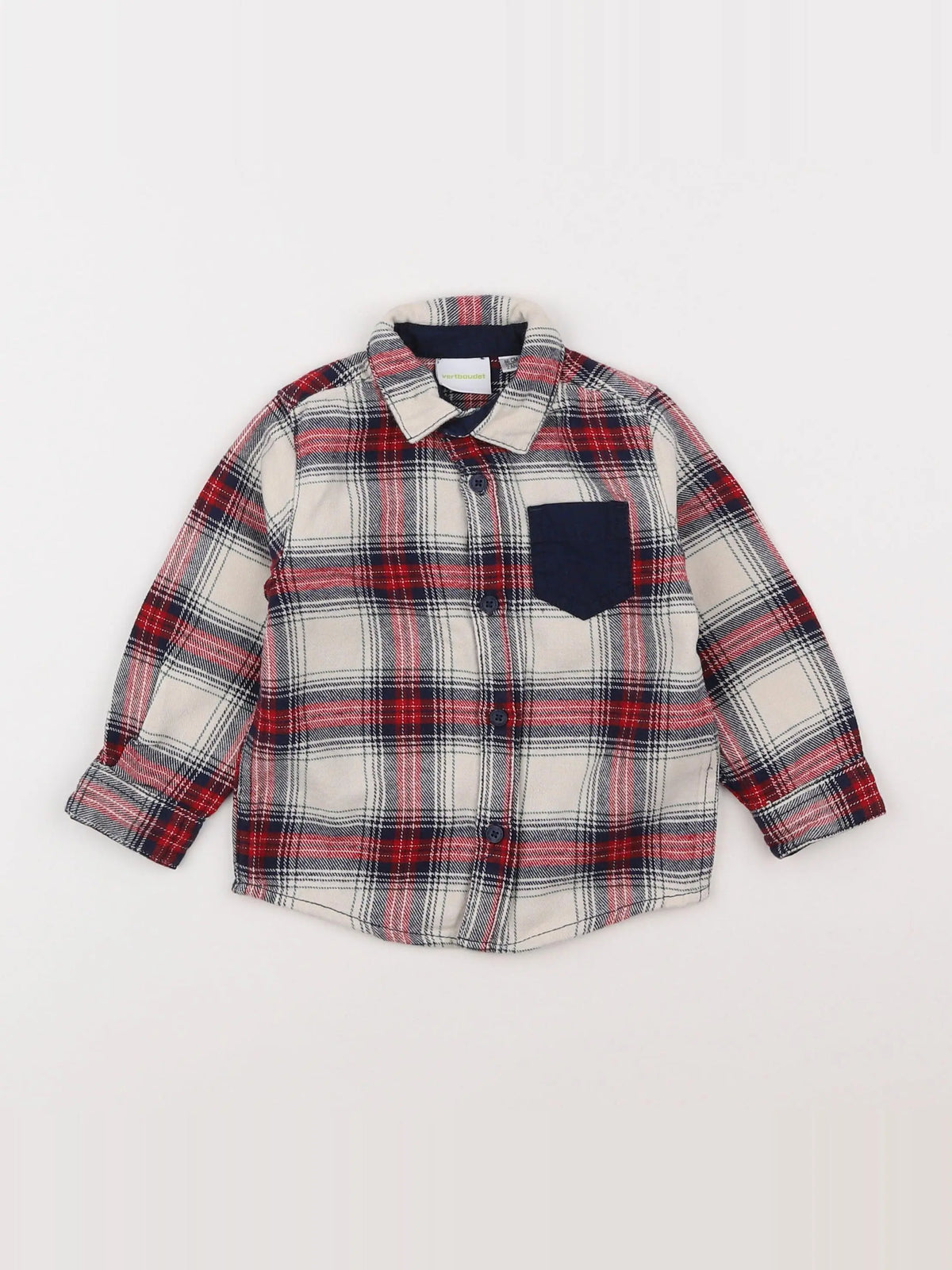 Vertbaudet - chemise multicolore - 2 ans