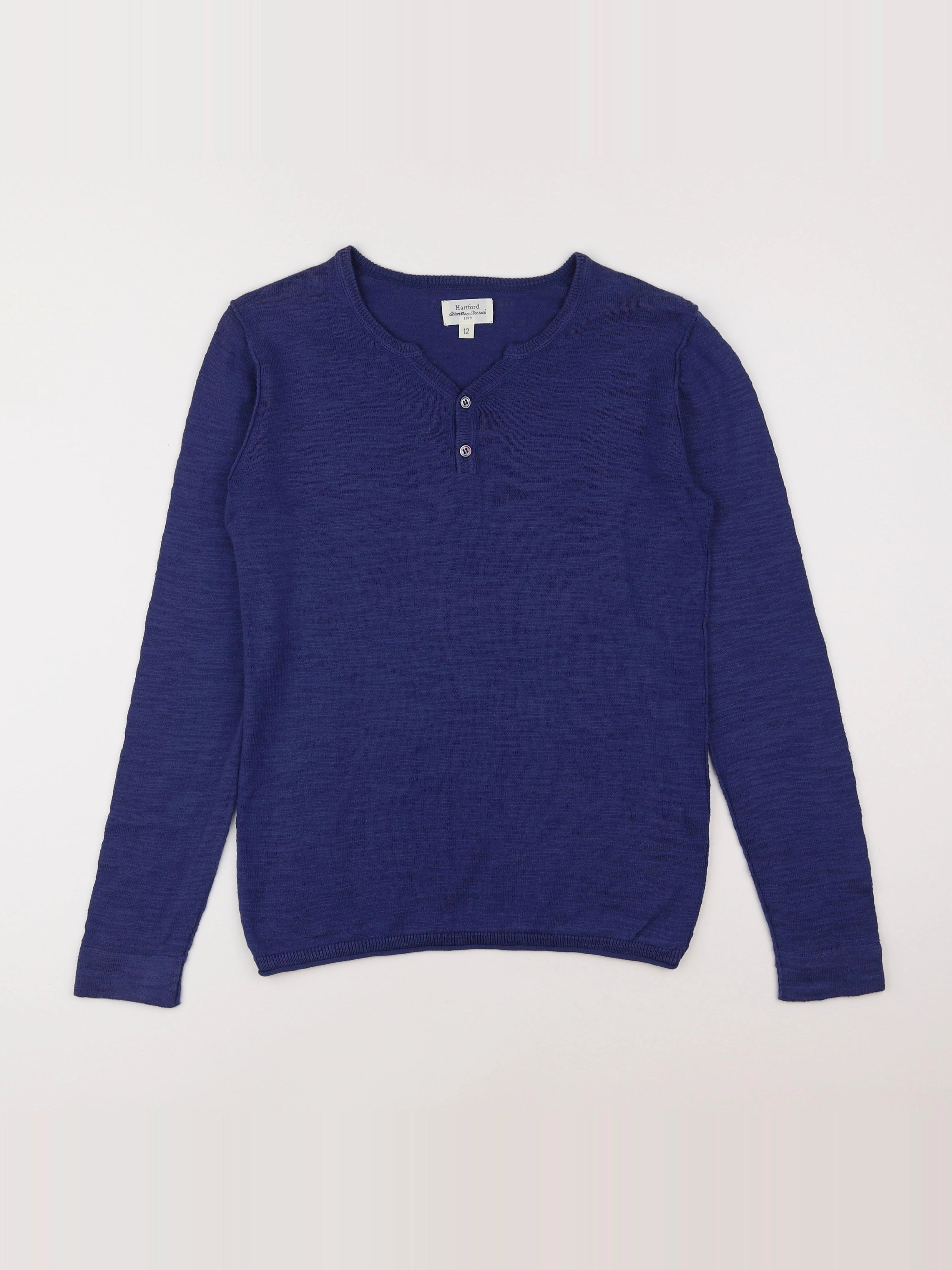 Hartford - pull bleu - 12 ans