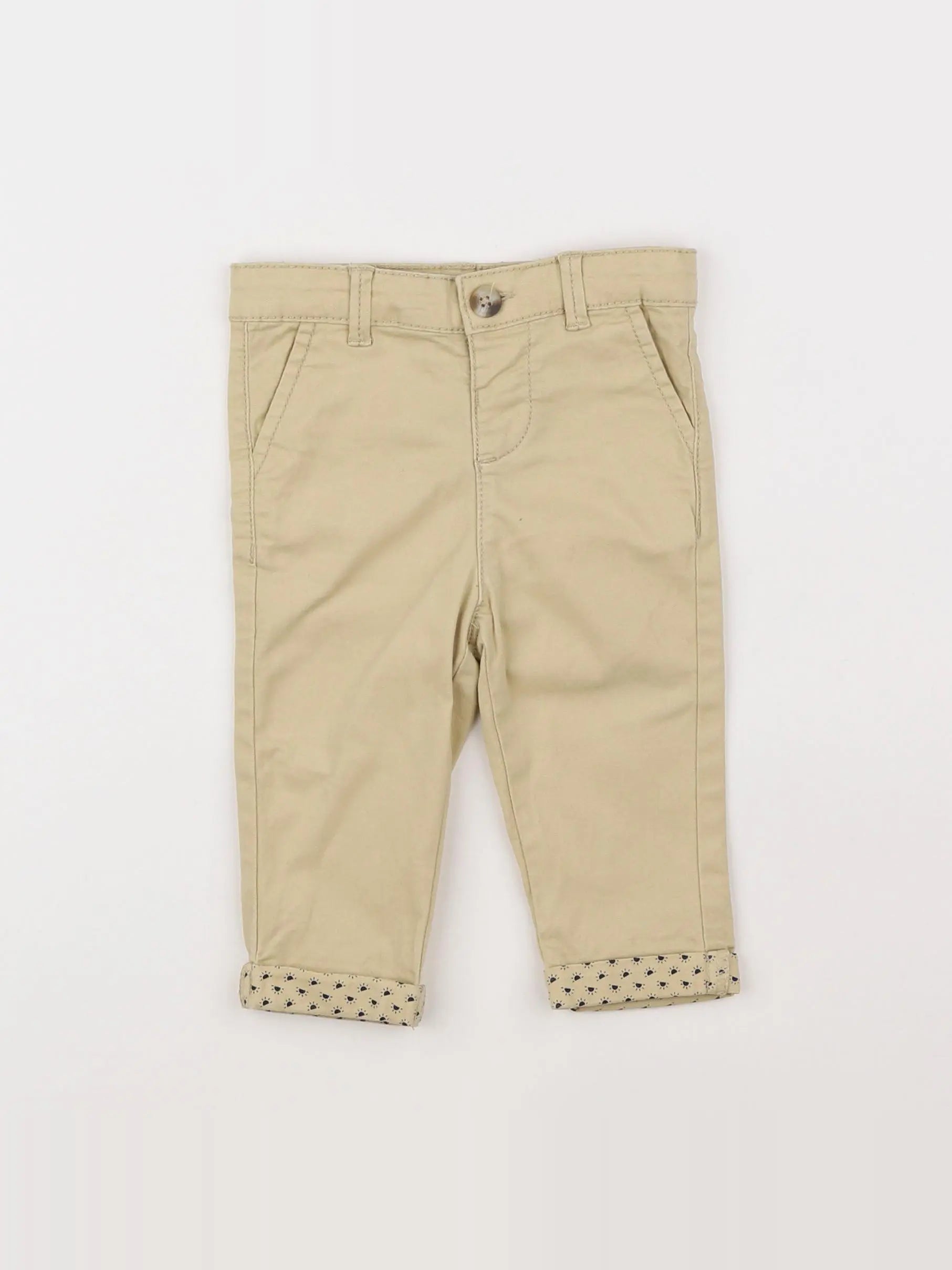 Tape à l'oeil - pantalon beige - 6 mois