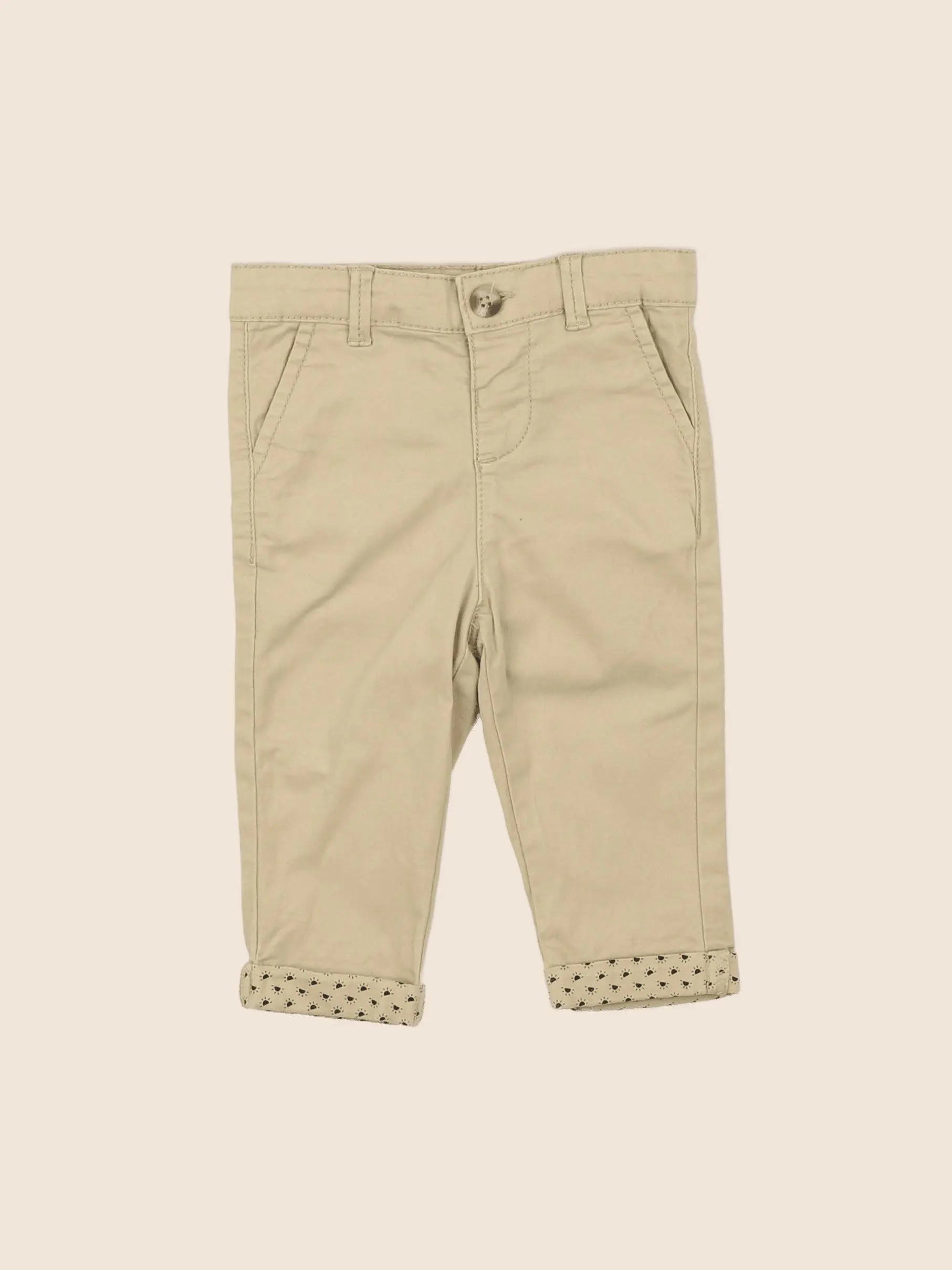 Tape à l'oeil - pantalon beige - 6 mois