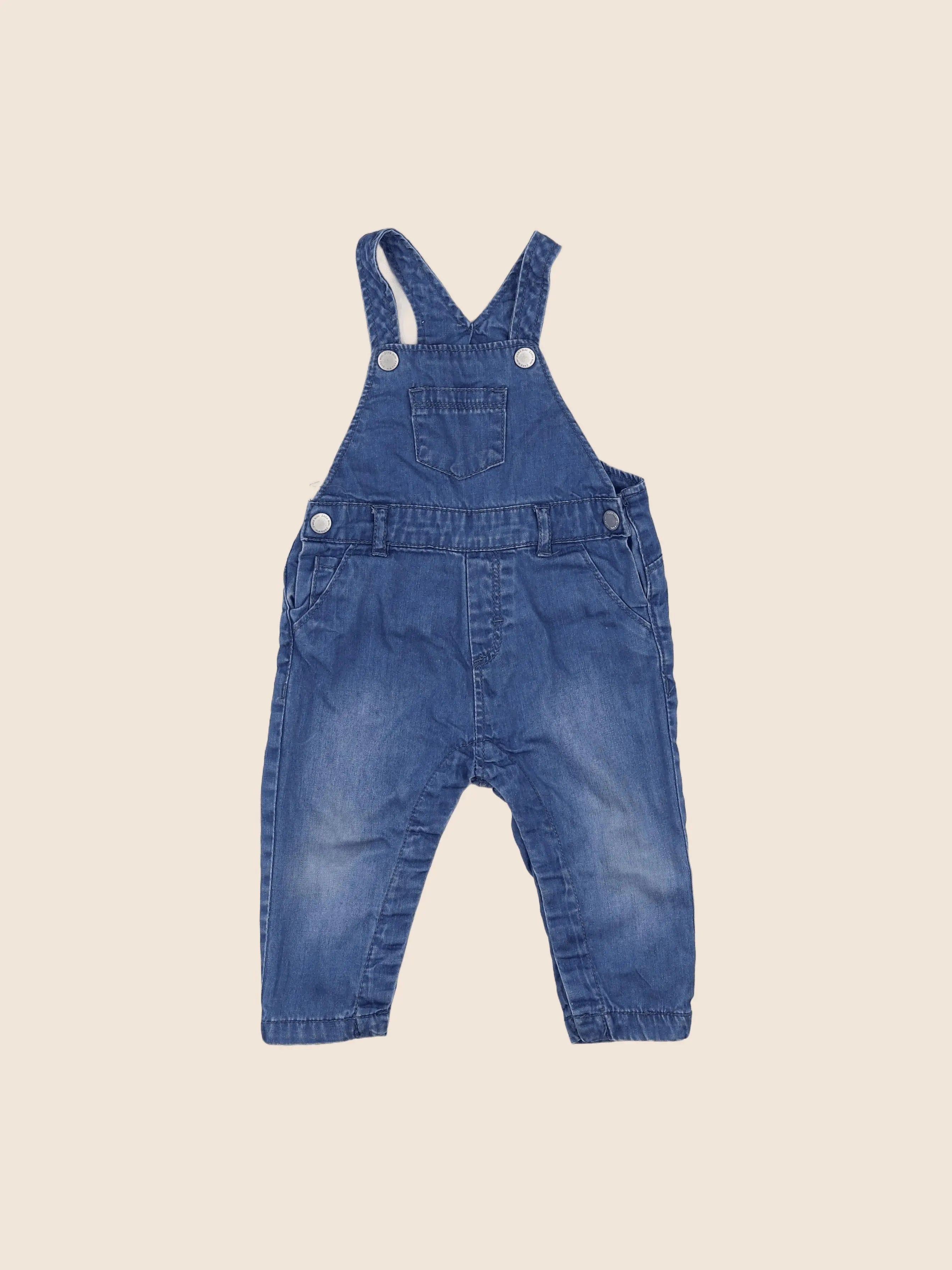 Zara - salopette bleu - 6 mois