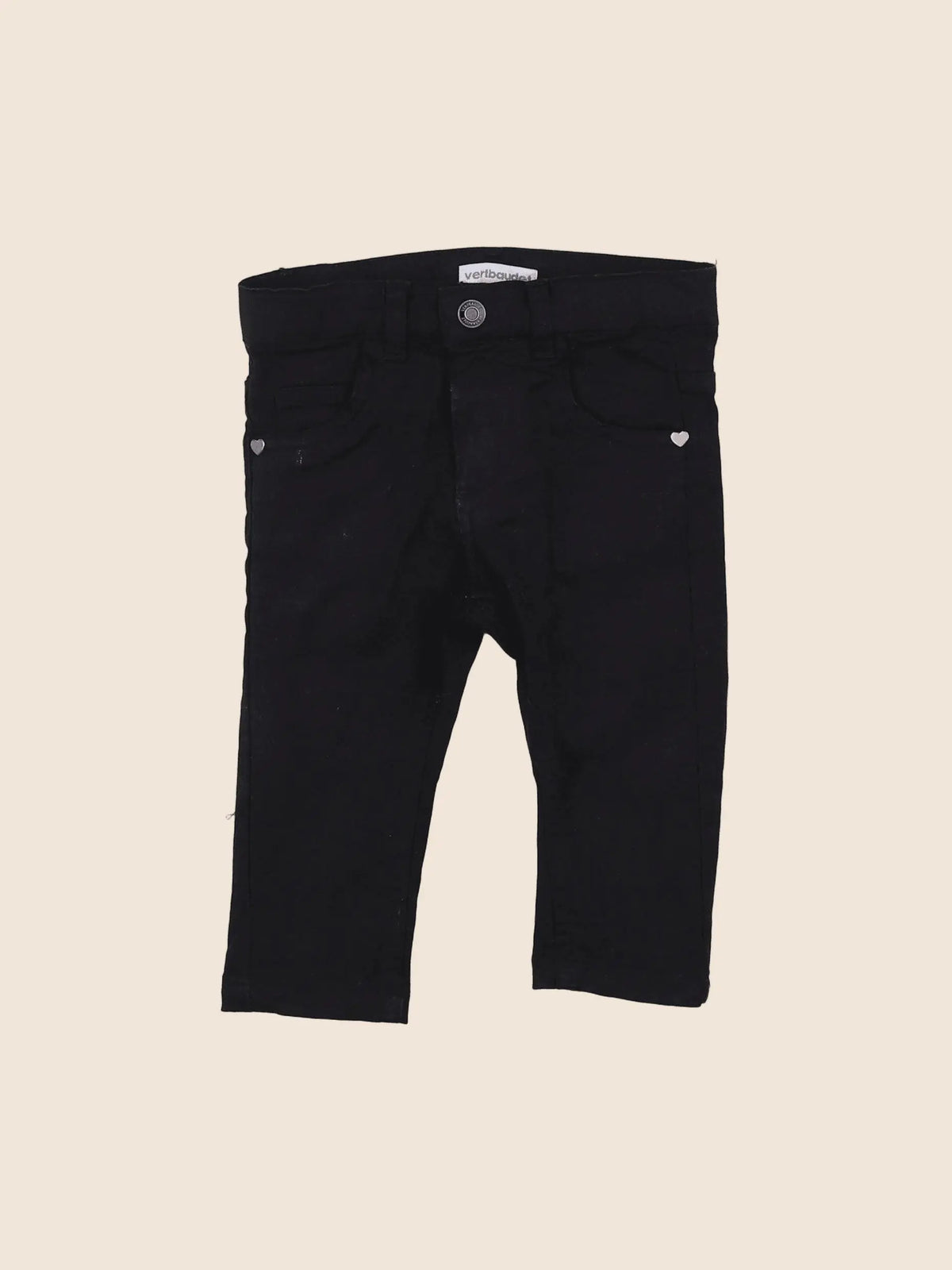 Vertbaudet - pantalon noir - 9 mois