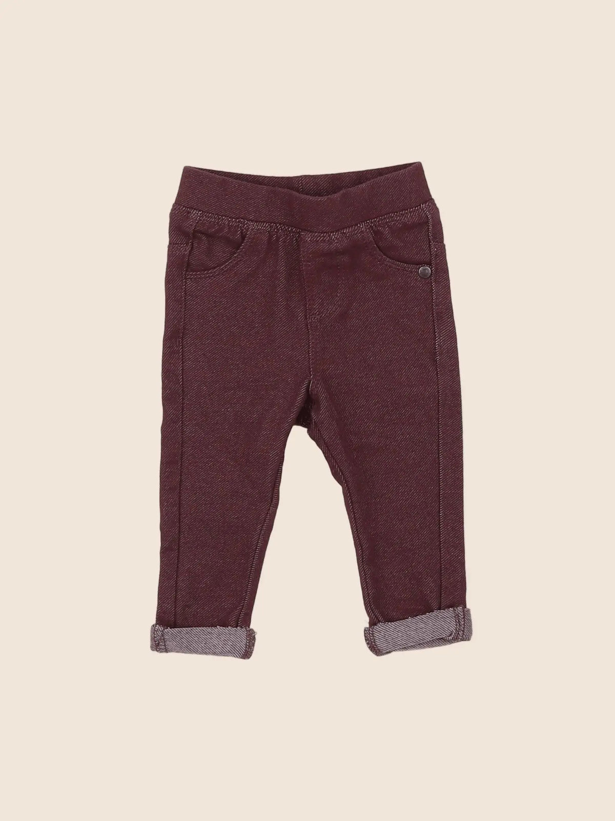 Vertbaudet - jegging rouge - 3 mois