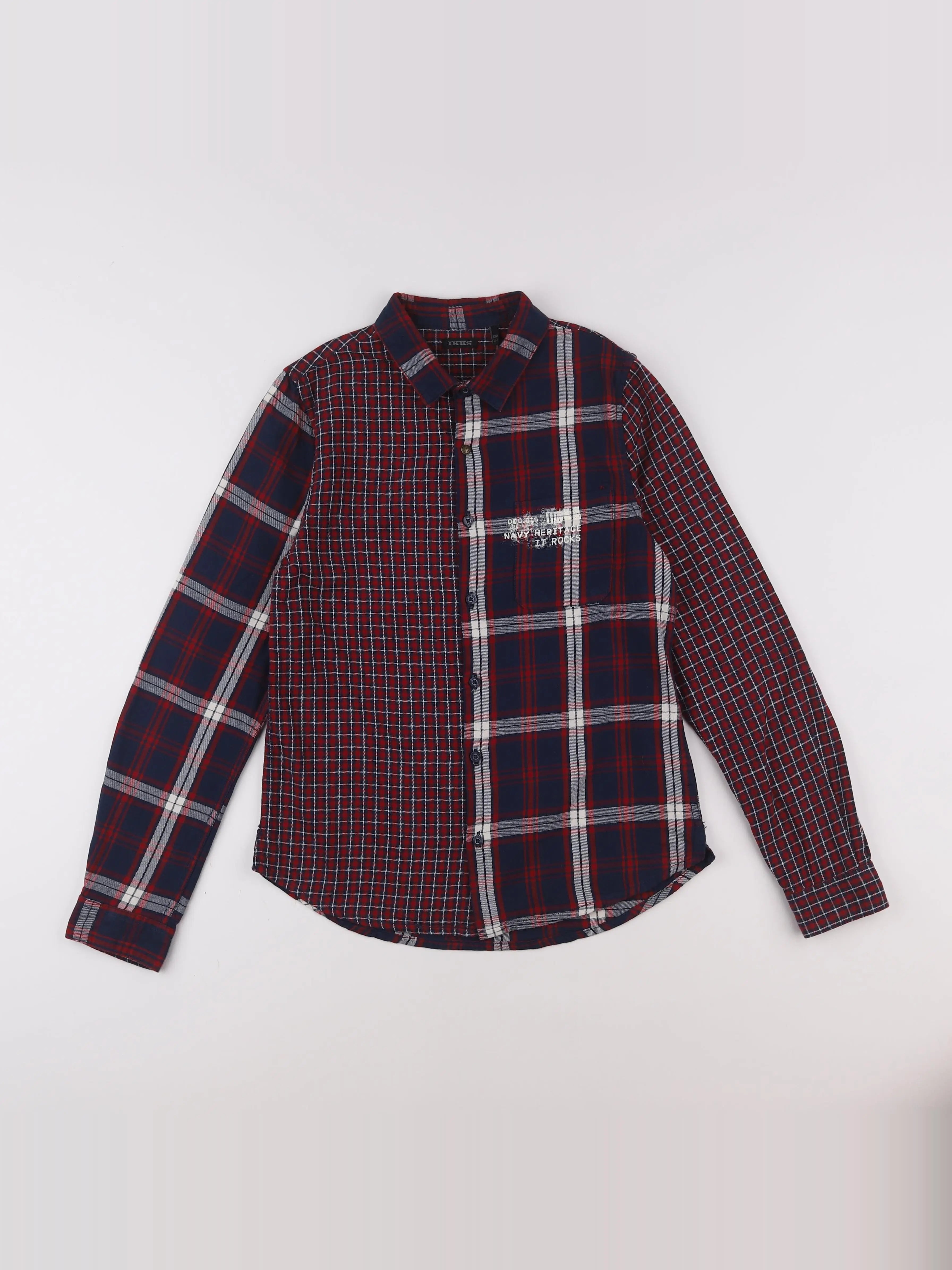 IKKS - chemise rouge - 12 ans