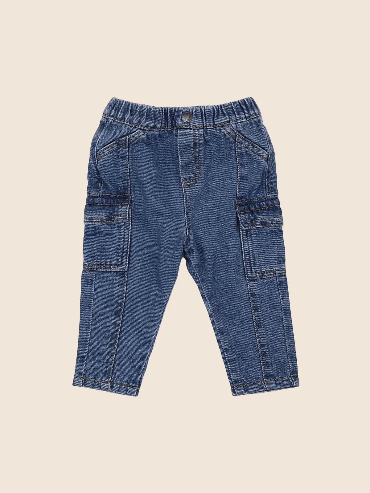 Vertbaudet - jean bleu - 6 mois