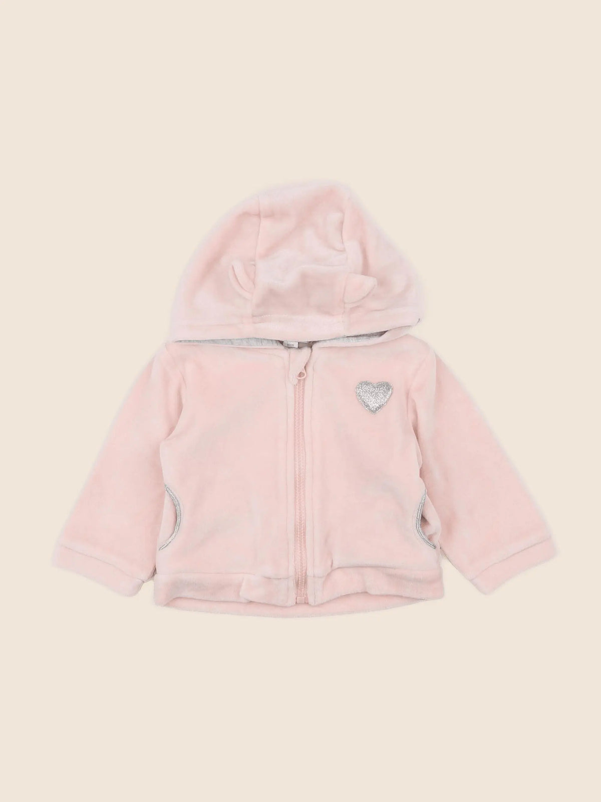 Vertbaudet - sweat rose - 3 mois