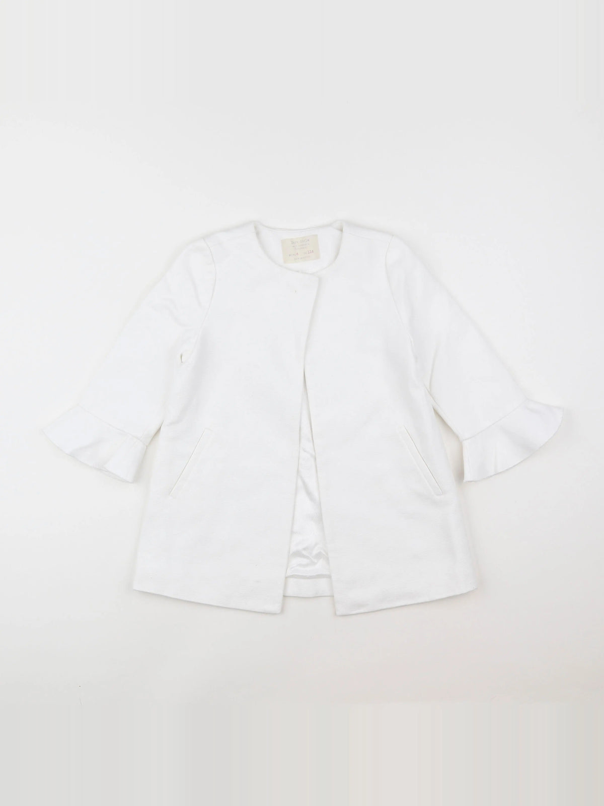 Zara - manteau blanc - 6 ans