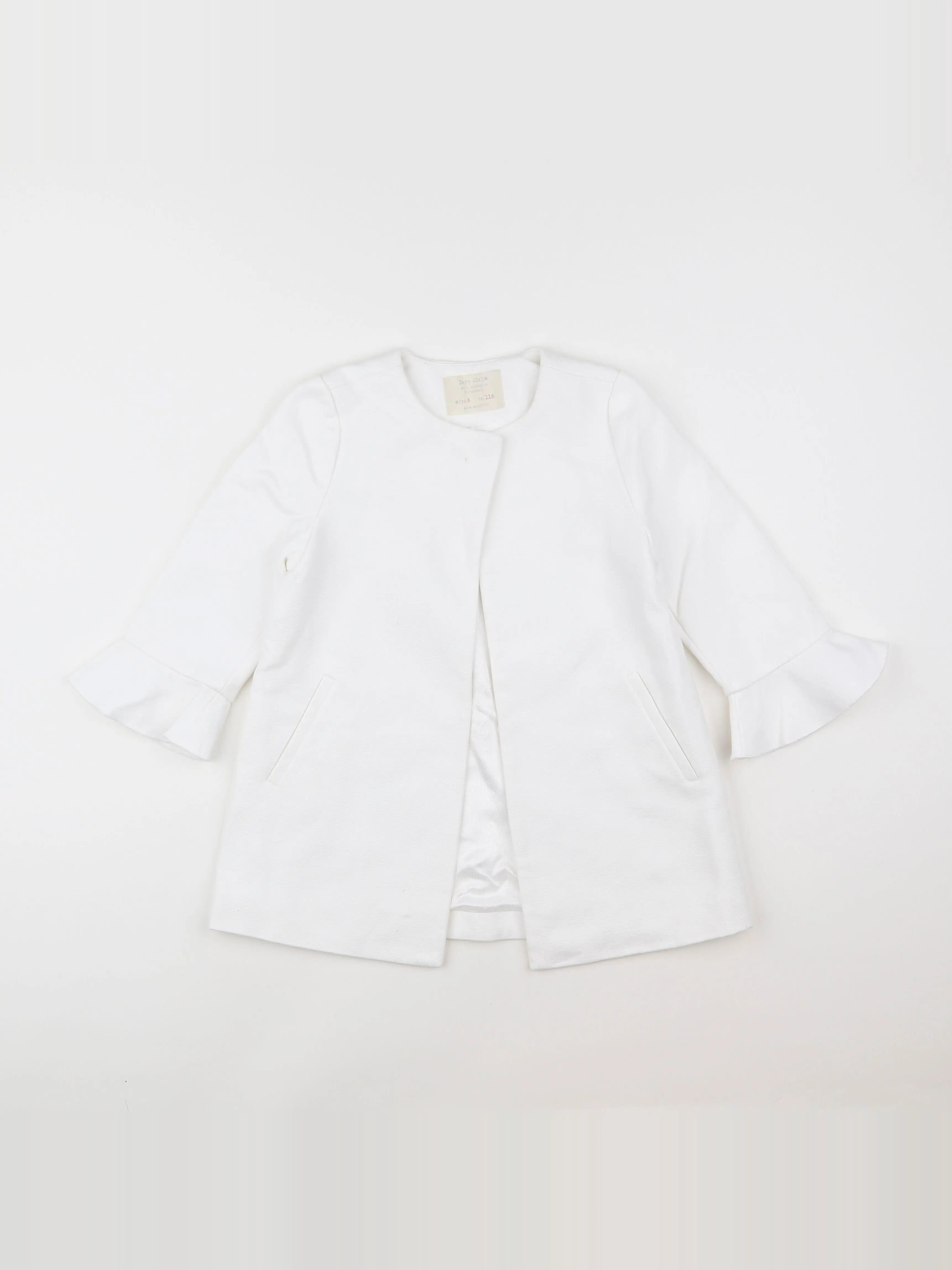 Zara - manteau blanc - 6 ans