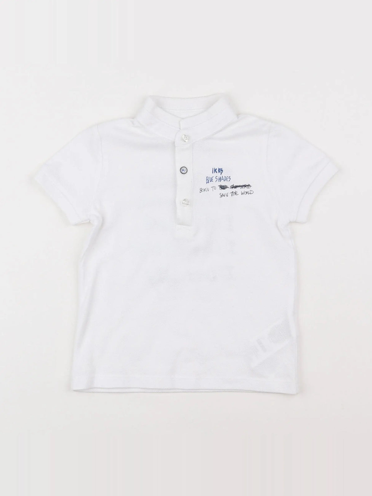 IKKS - polo blanc - 18 mois