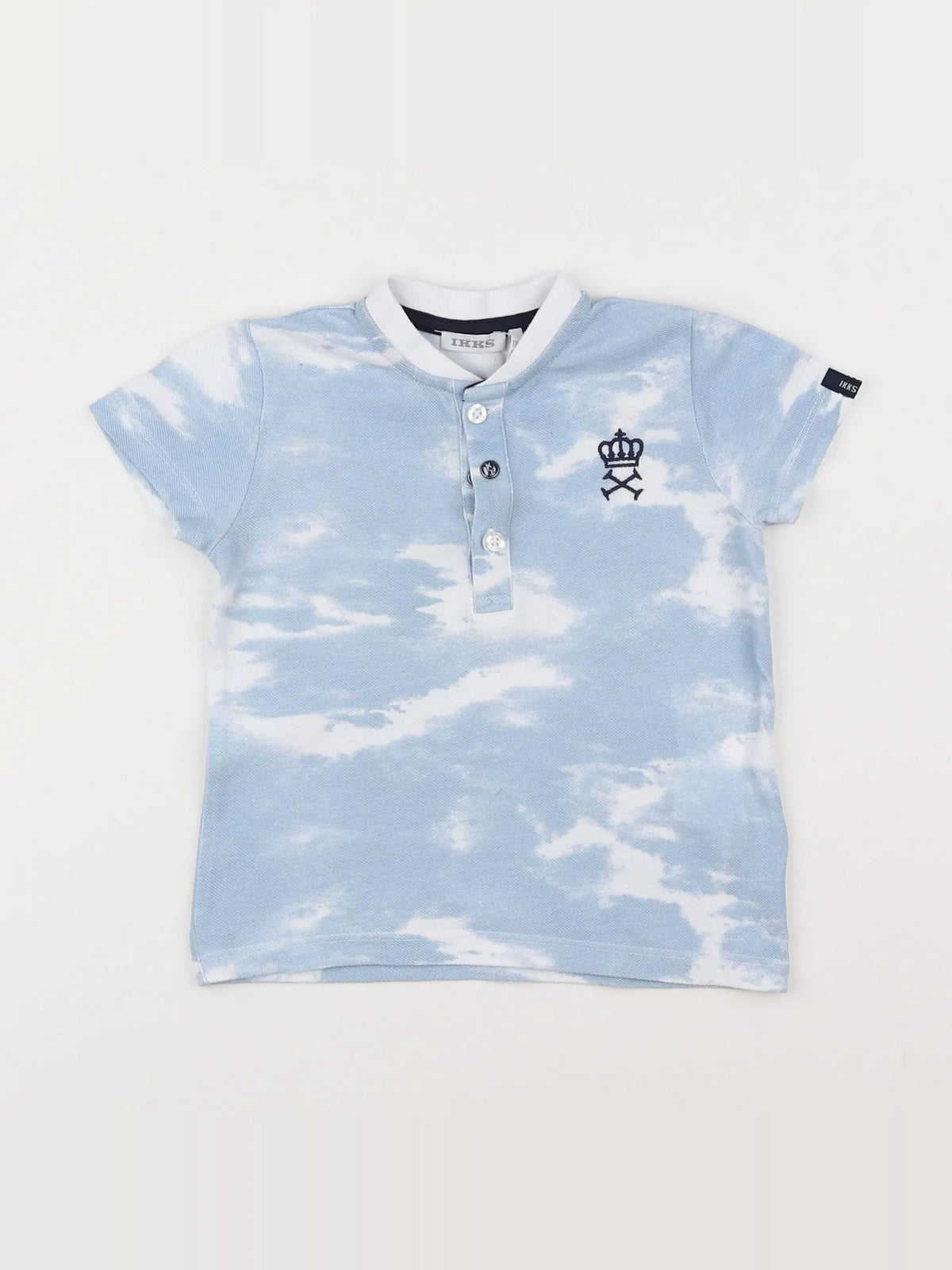 IKKS - polo bleu - 18 mois