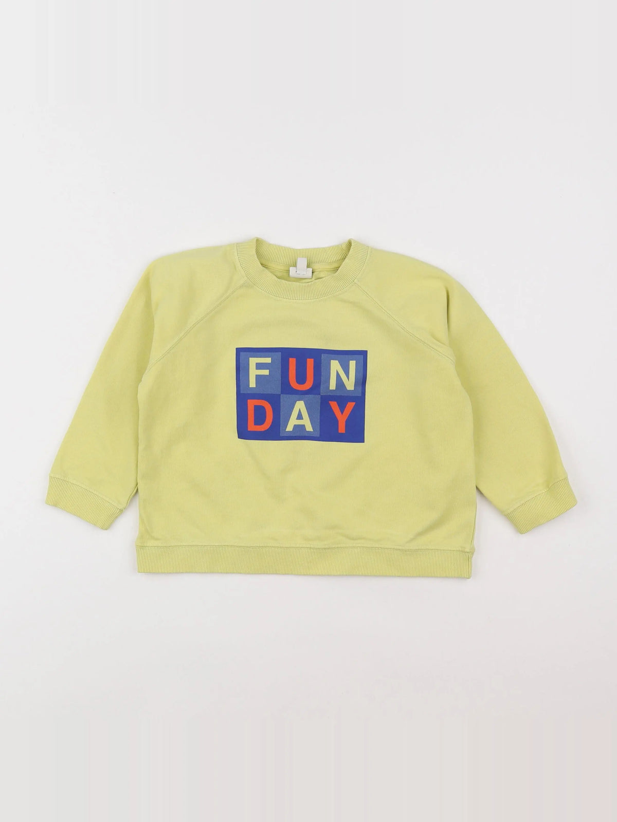 Bonton - sweat jaune - 6 mois