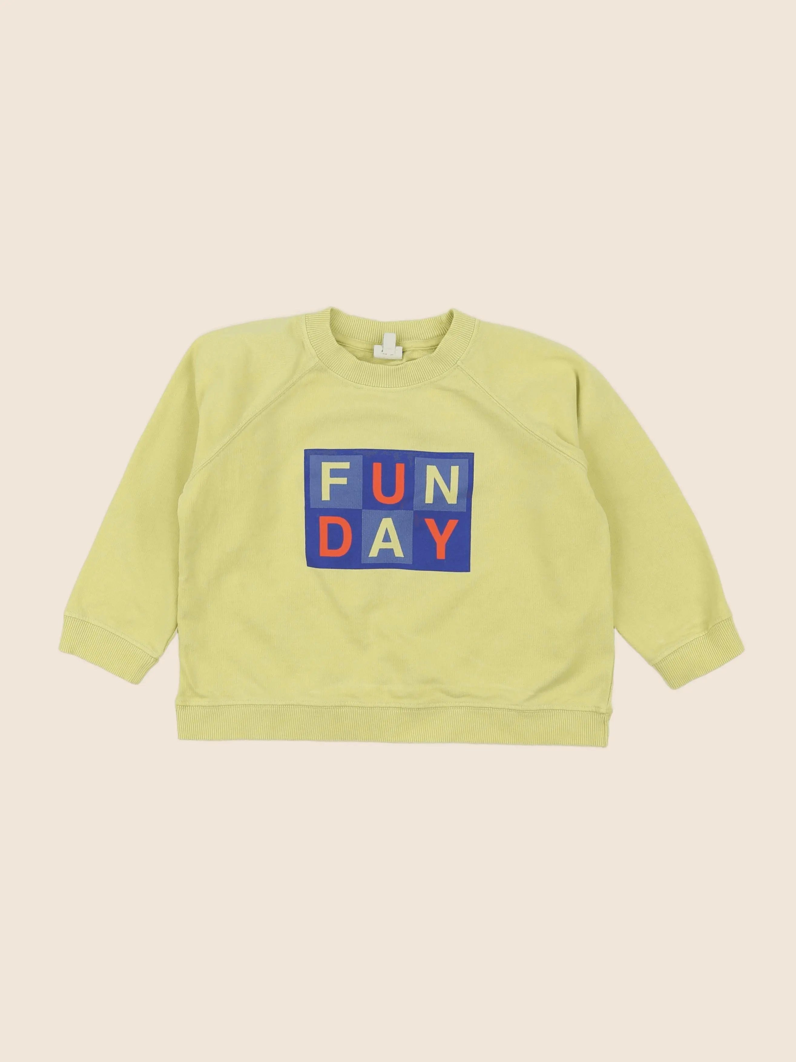 Bonton - sweat jaune - 6 mois