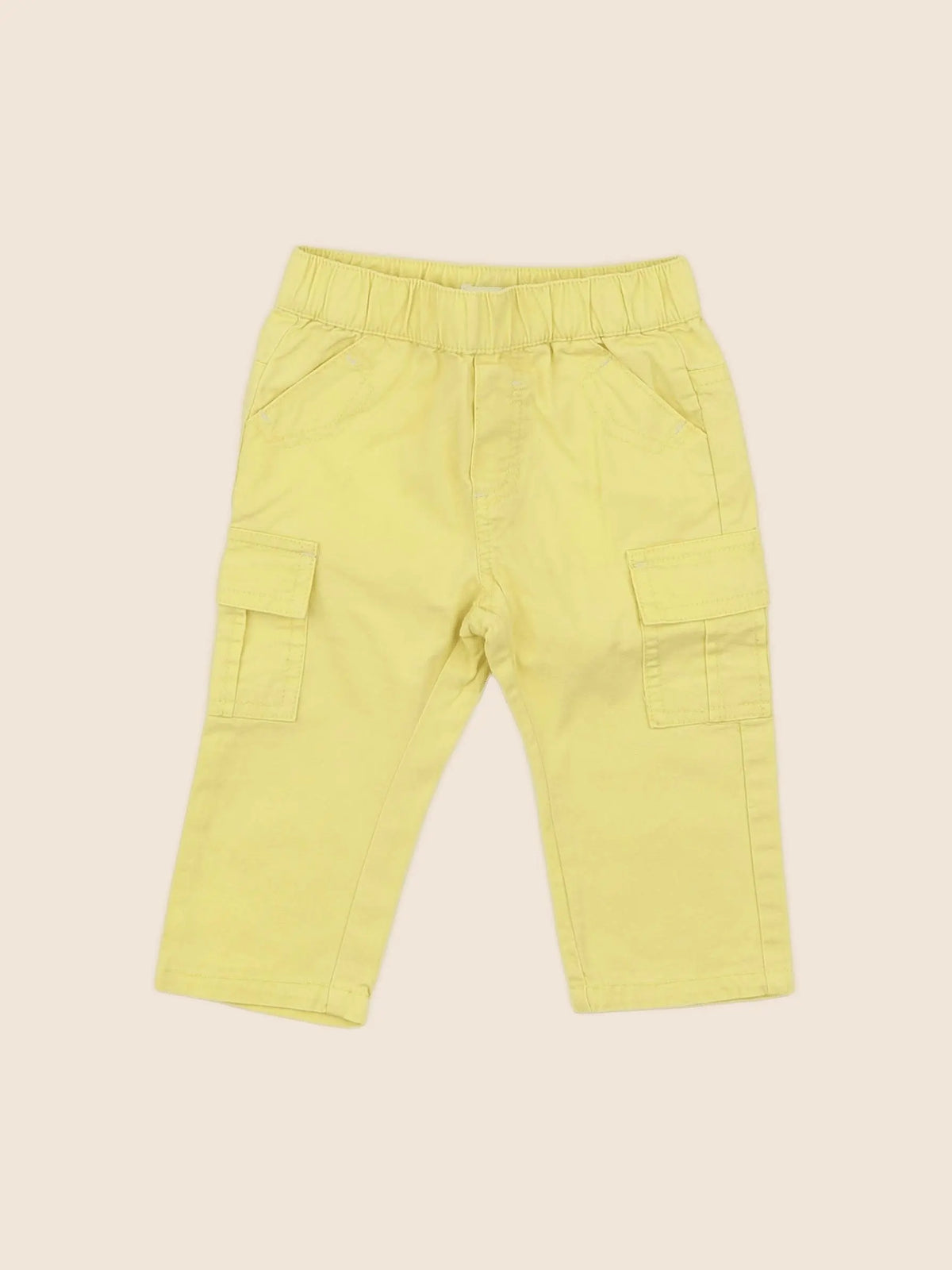 Vertbaudet - pantalon jaune - 6 mois