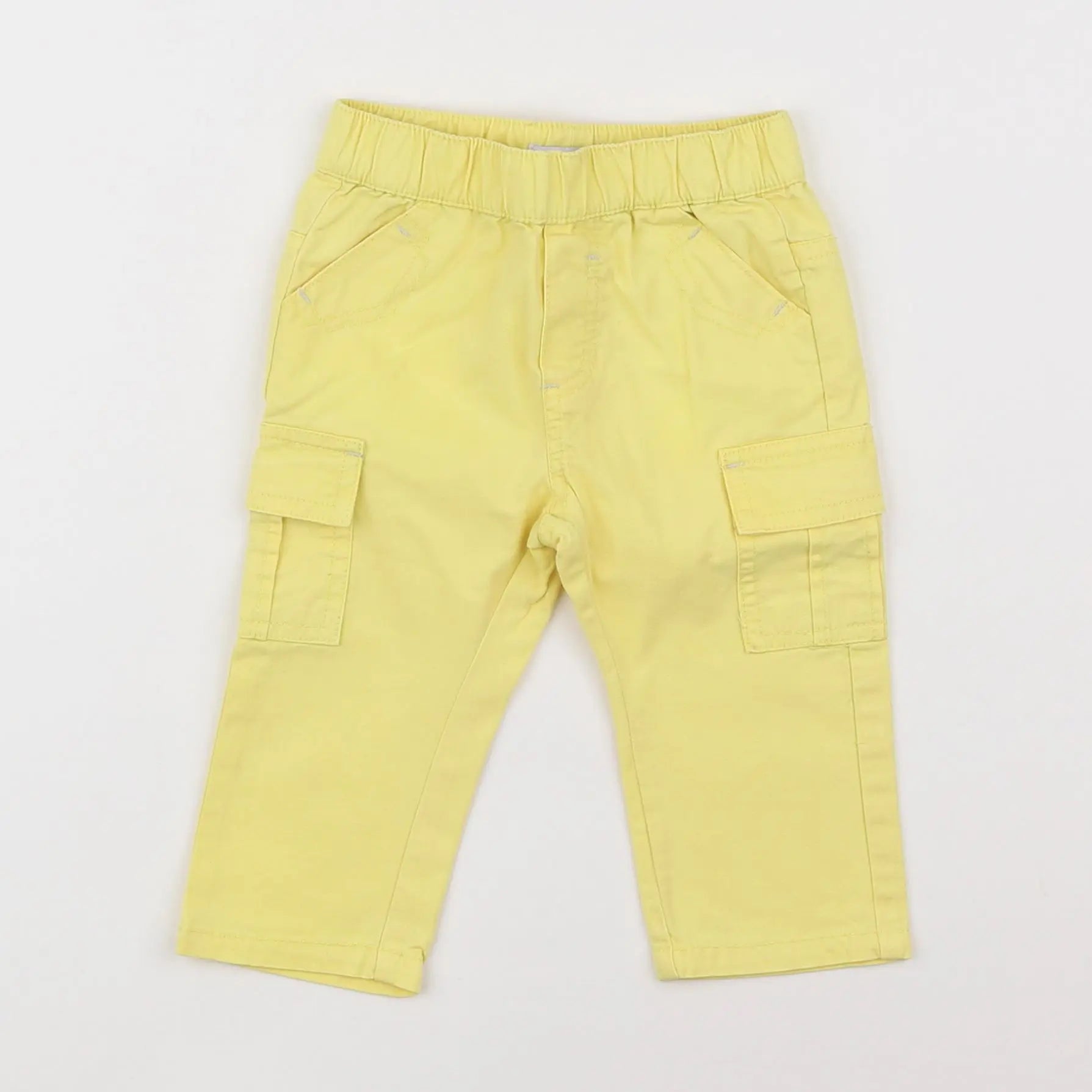Vertbaudet - pantalon jaune - 6 mois