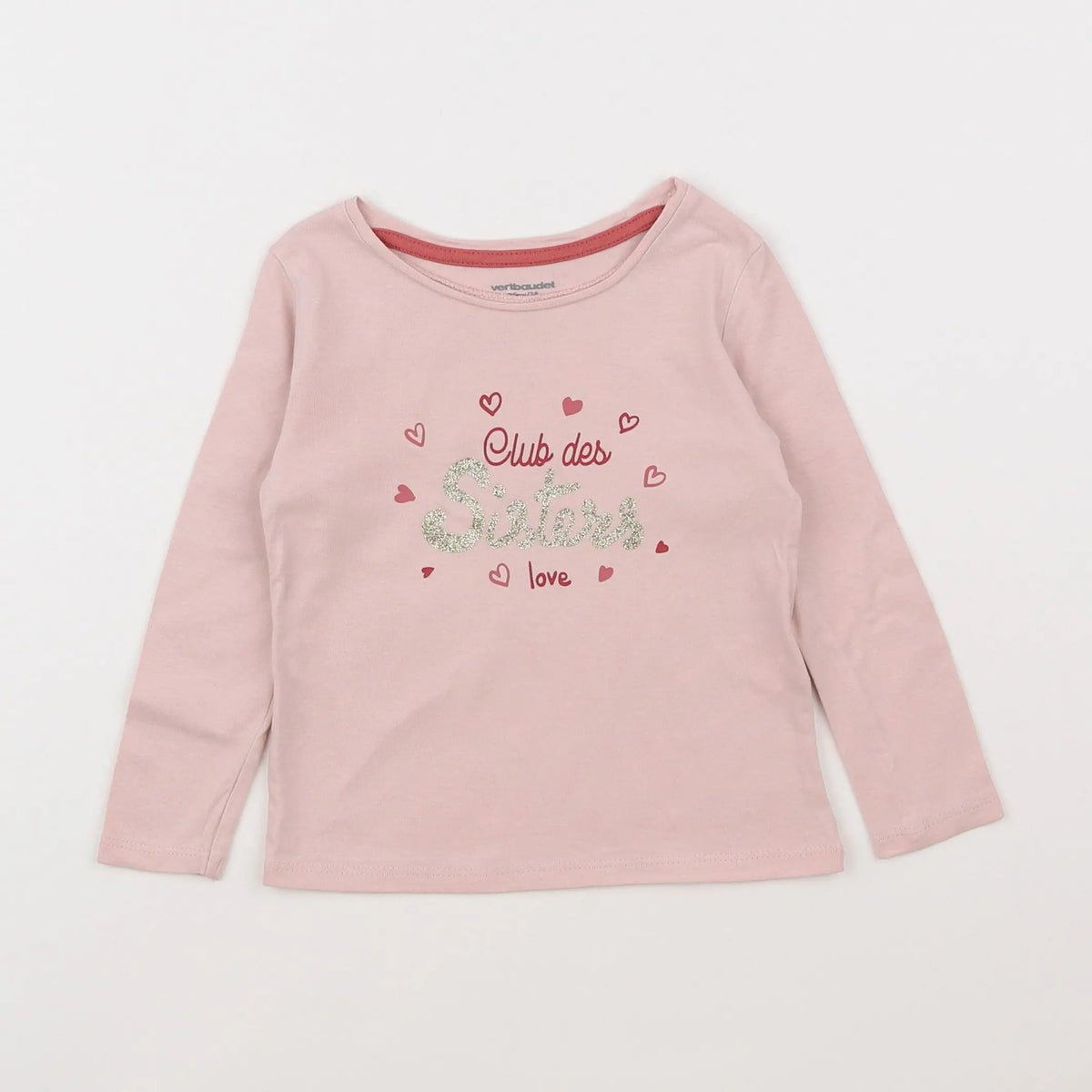 Vertbaudet - tee-shirt rose - 2 ans