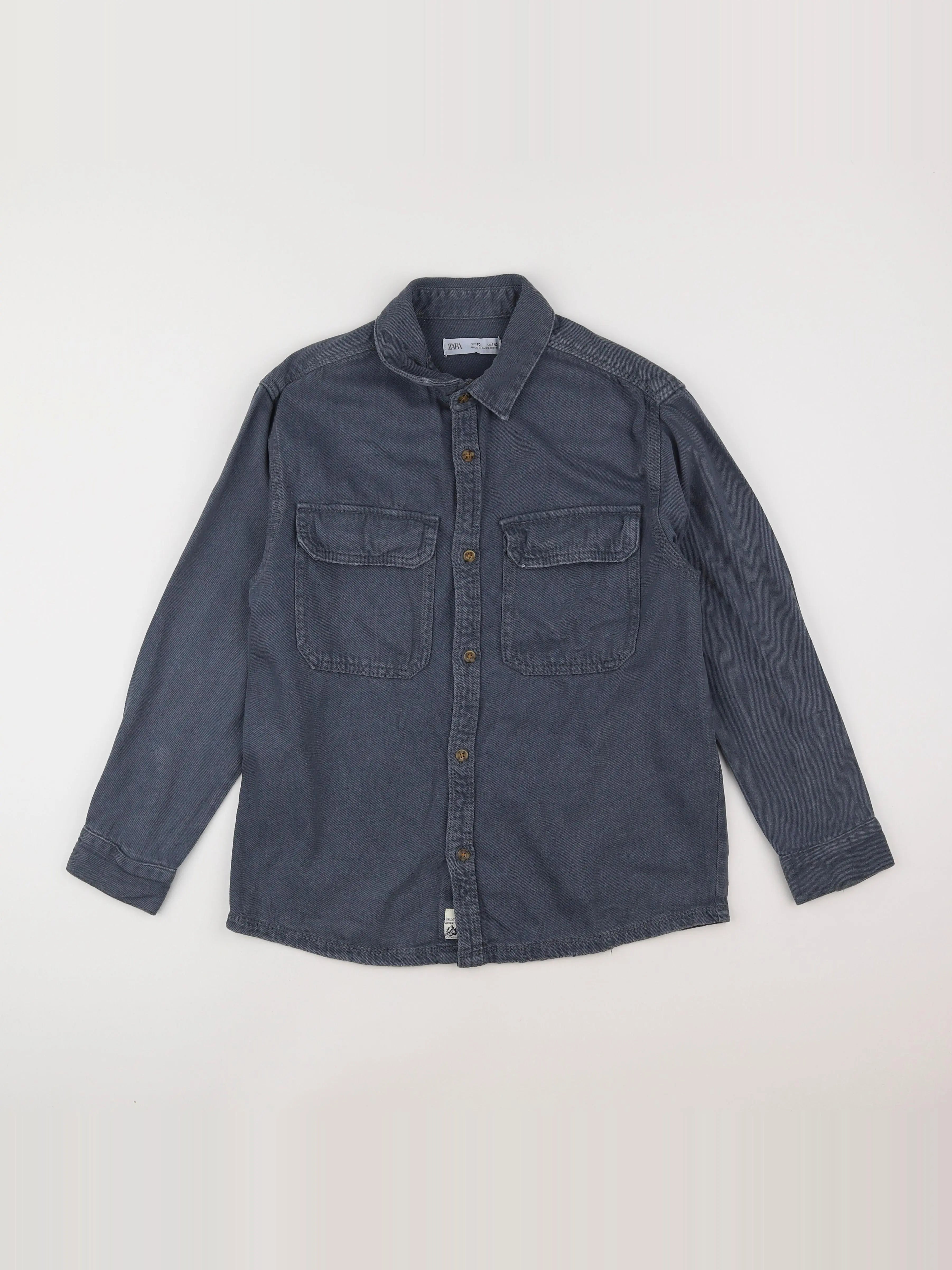 Zara - chemise gris - 10 ans